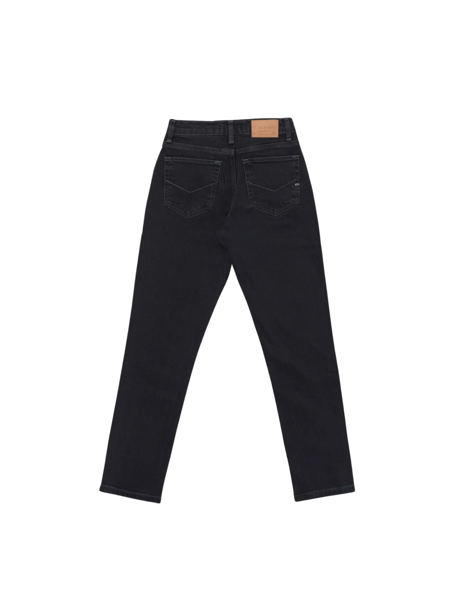 Pantalone Dan John nero cinque tasche in cotone stretch - Image 2
