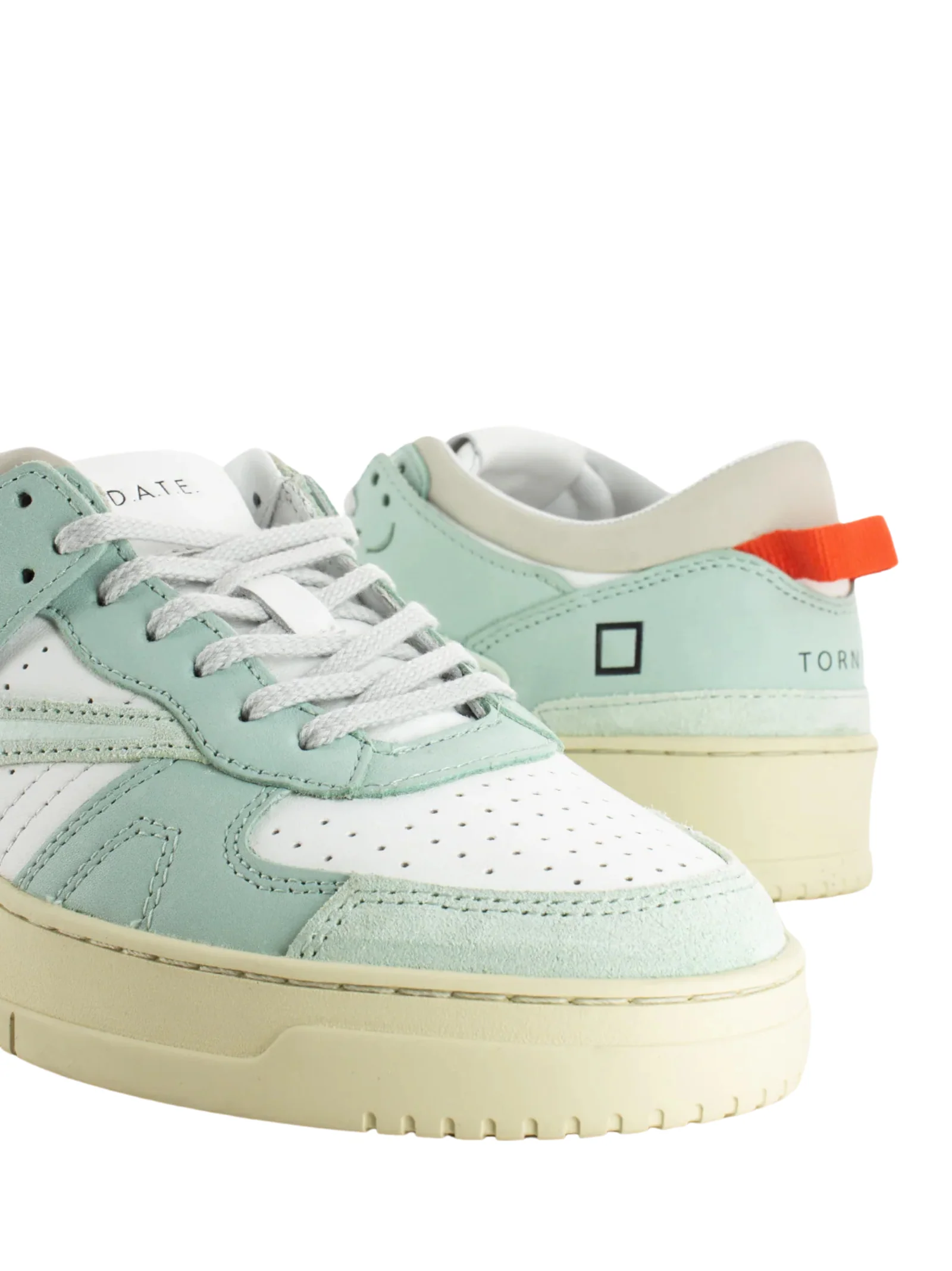 Sneakers "torneo bicolor" D.a.t.e. bicolor bianco e verde - Image 4