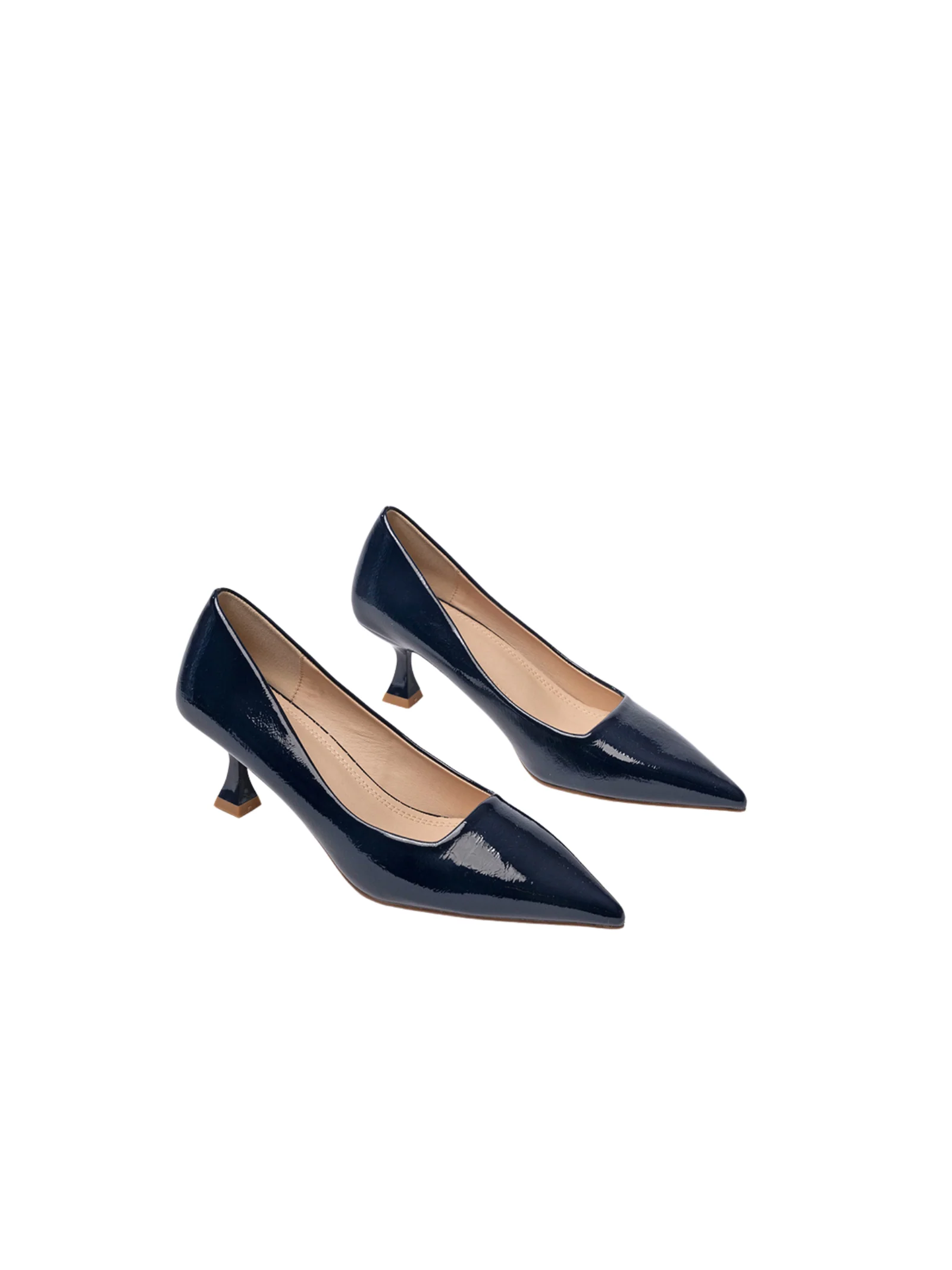 Decolleté "Jane" TwentyFourhaitch blu in vernice - Image 2