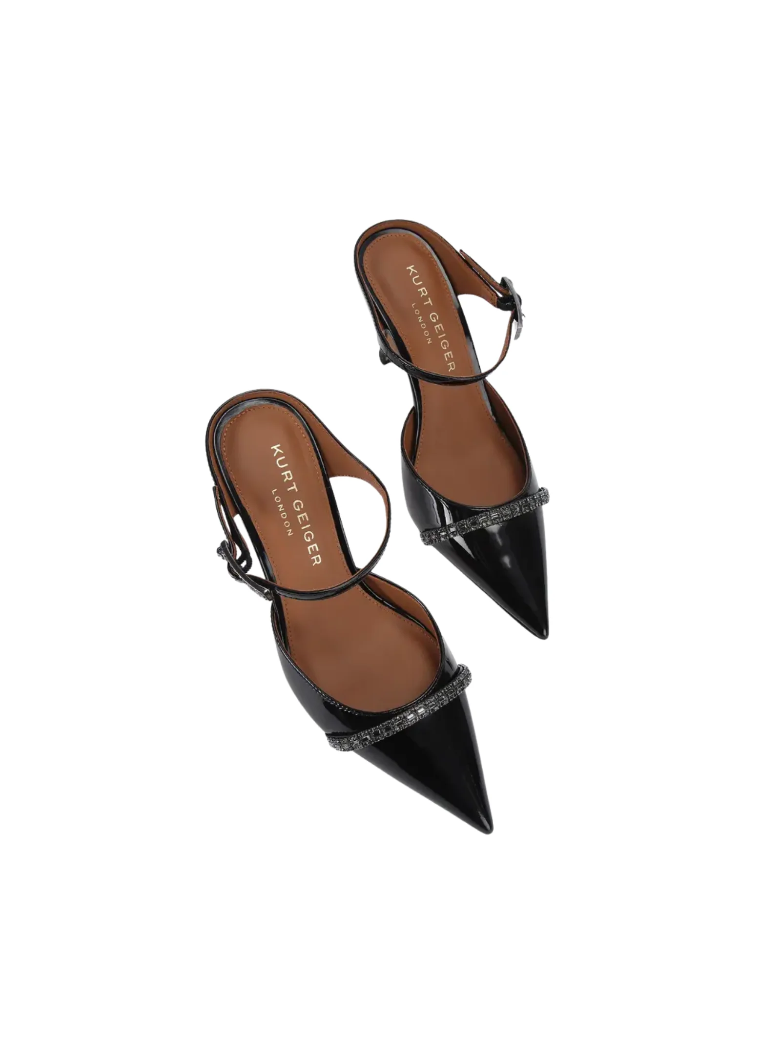 Decolleté Kurt Geiger nero con strass - Image 2
