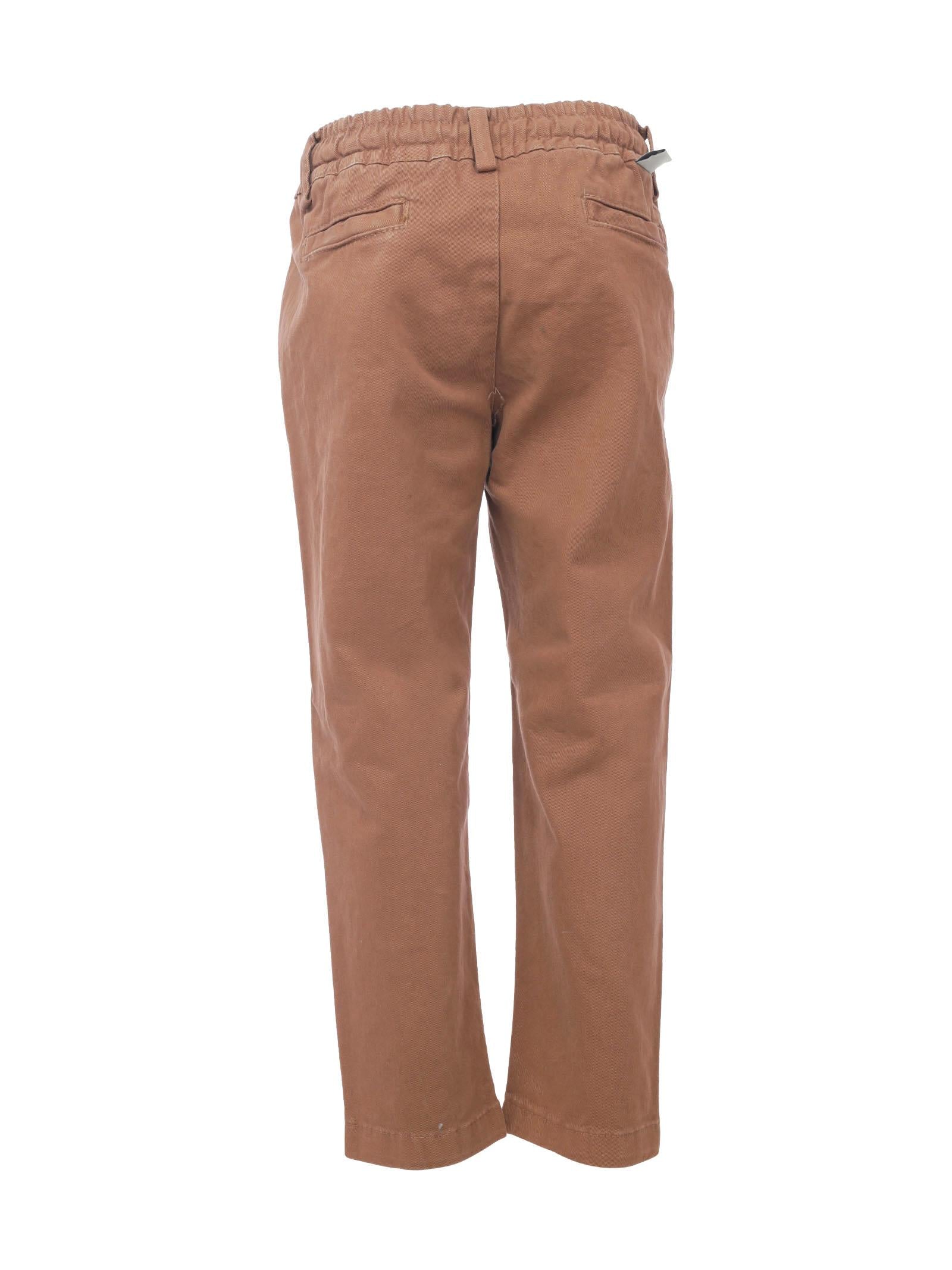 Pantalone coccio con vita elasticizzata - Image 3