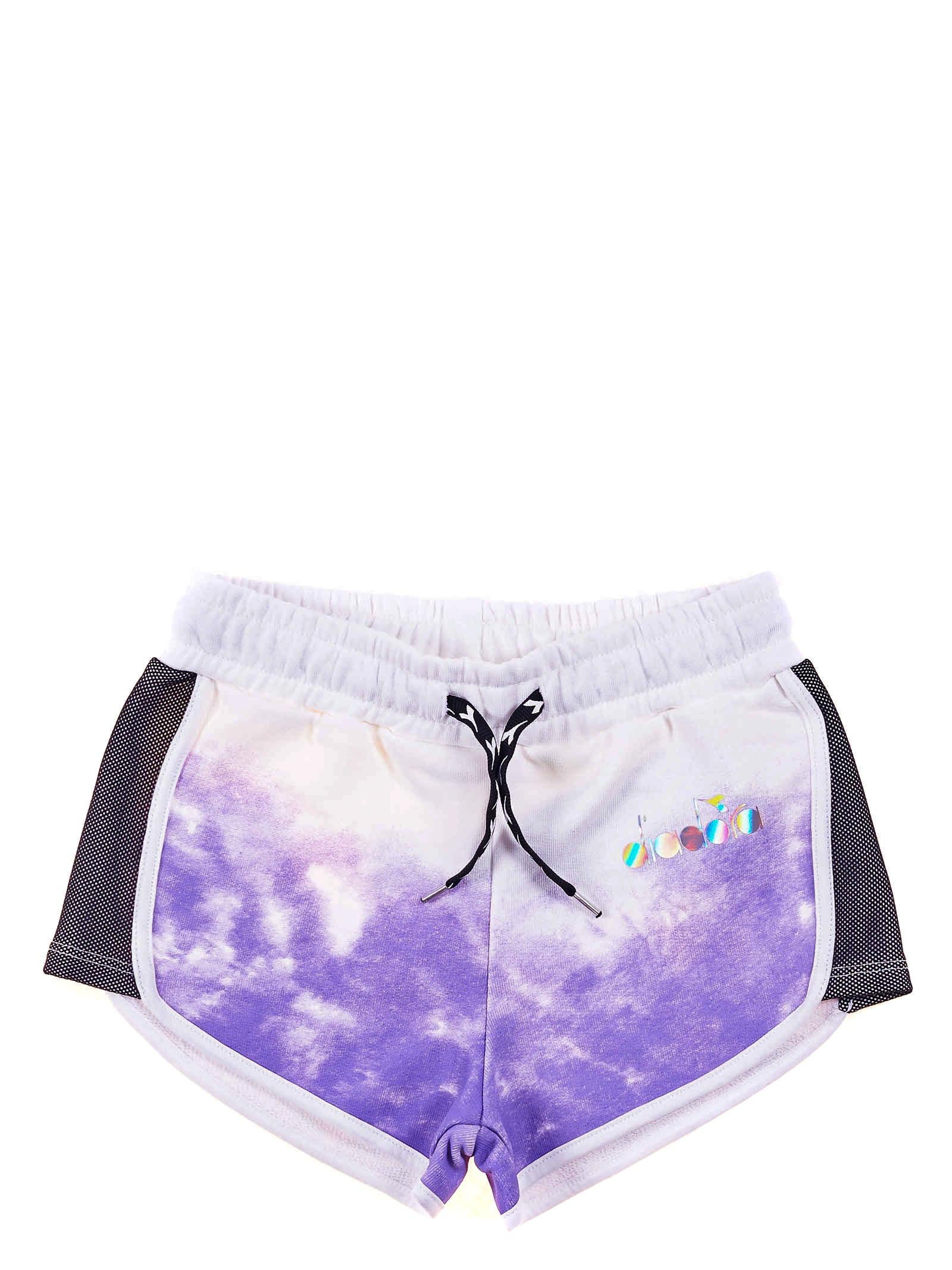 Shorts tie dye viola