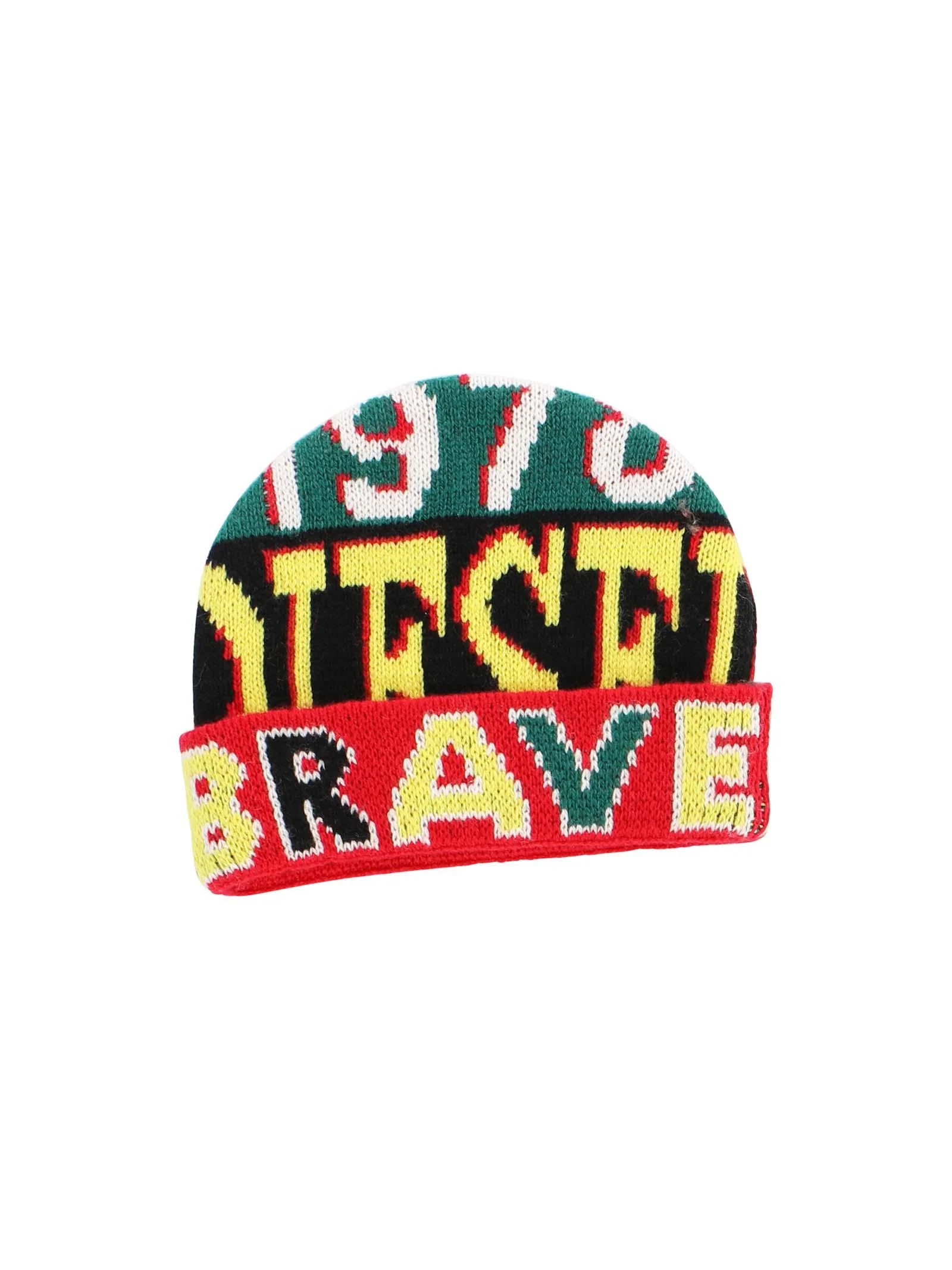 Cappello verde dal design colour block - Image 2
