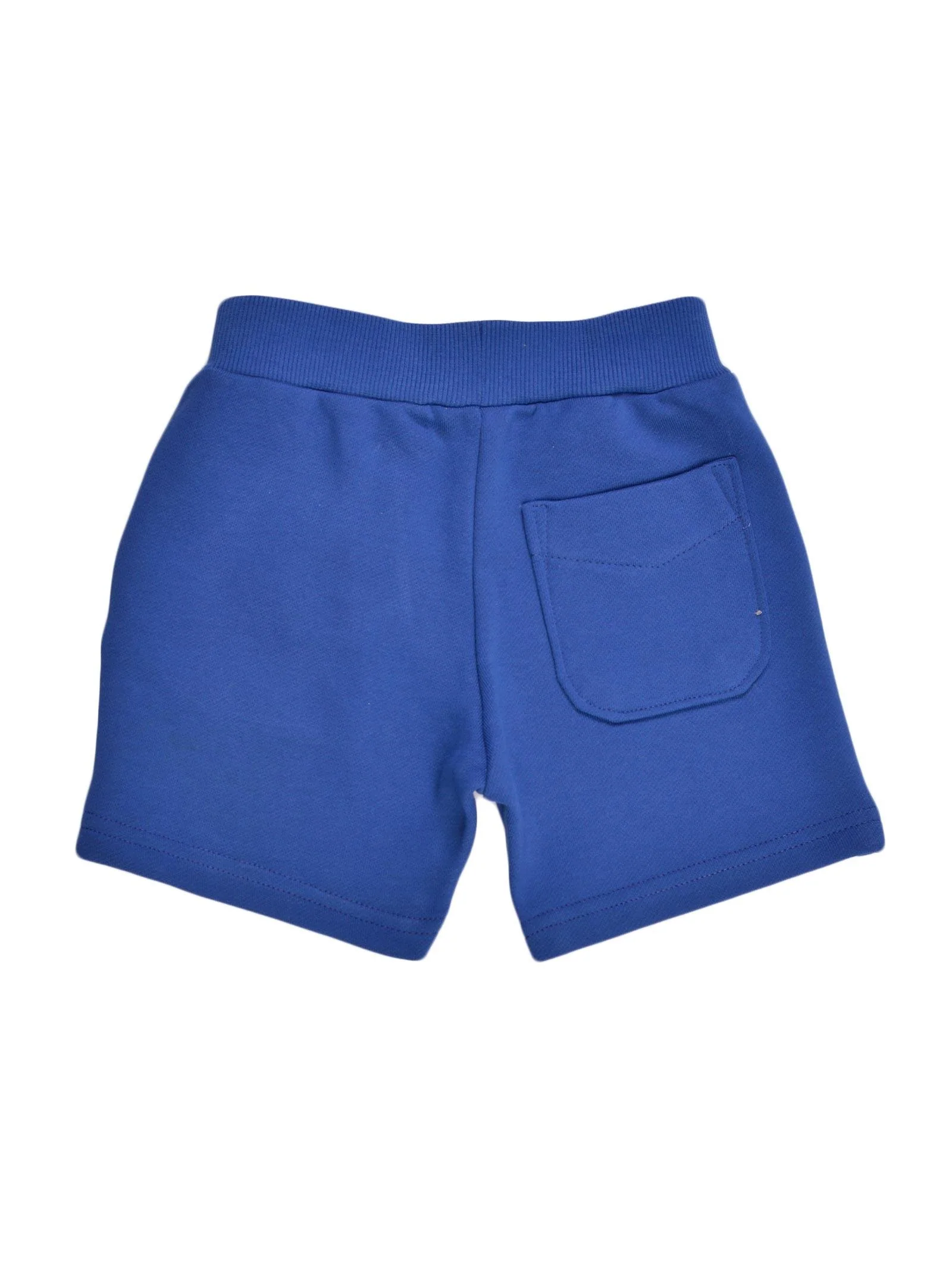 Shorts bluette con stampa - Image 2
