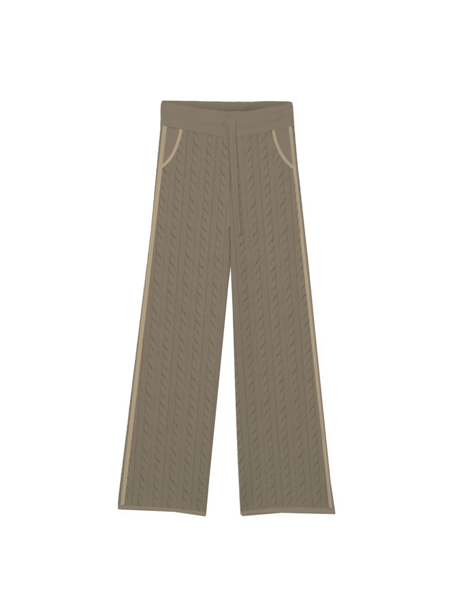 Pantalone in maglia "10" Saint Barth fango