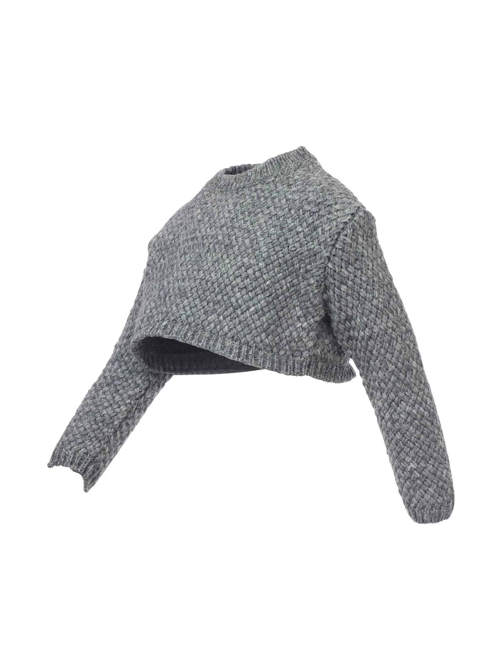 Maglioncino cropped grigio - Image 2