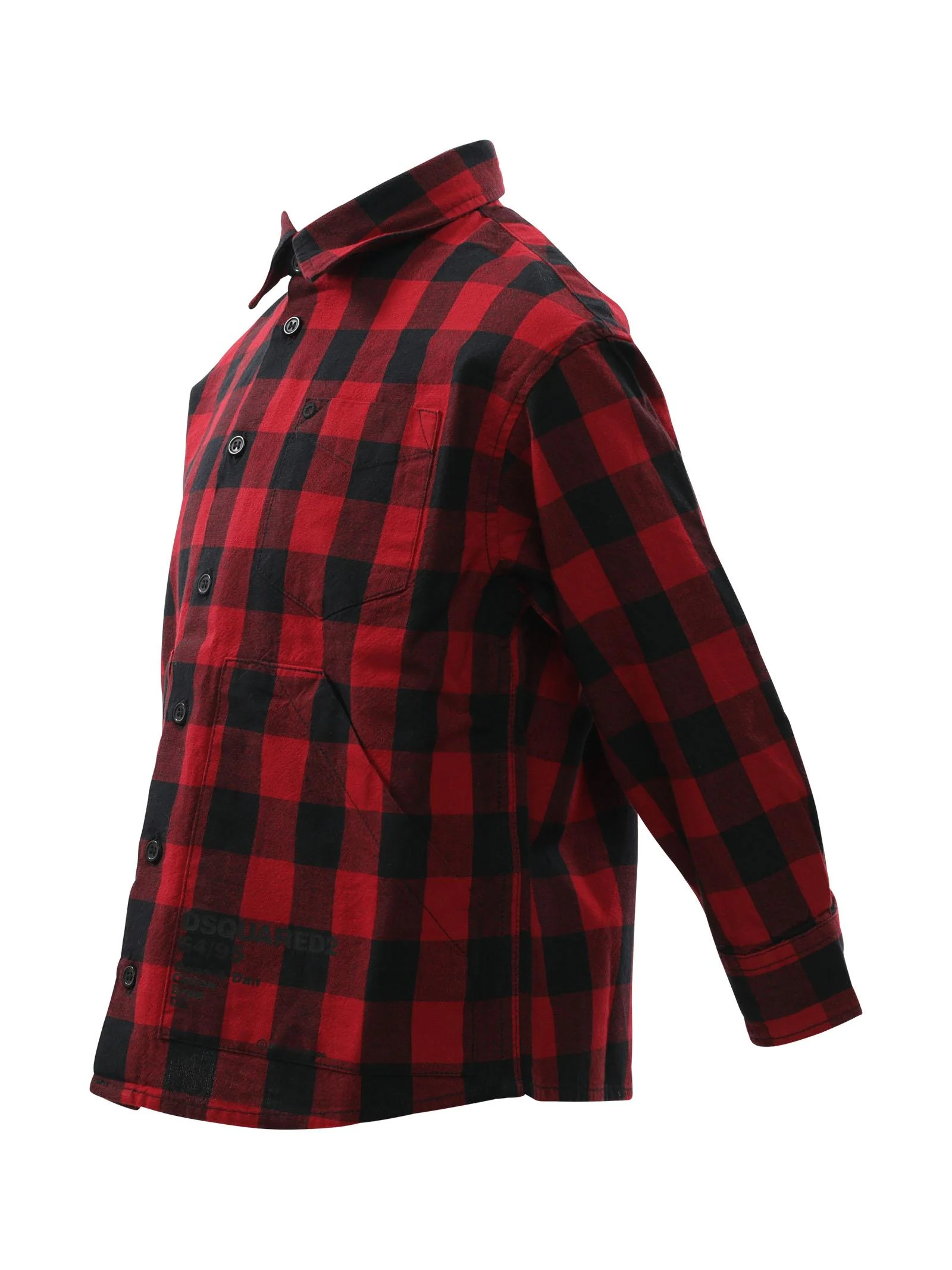 Camicia a quadri rossa e nera - Image 2