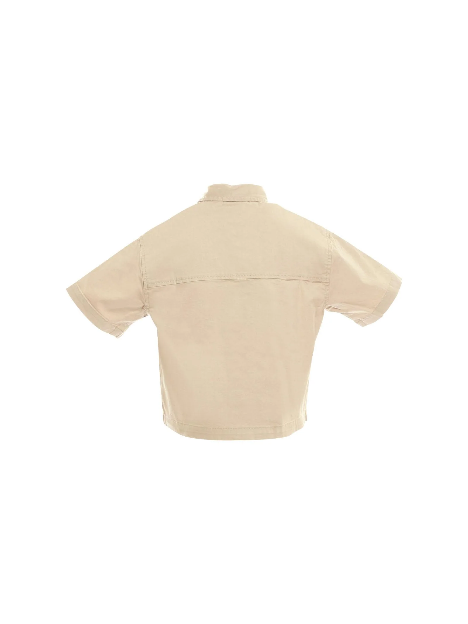 Camicia Dsquared beige con stampa timbri - Image 3