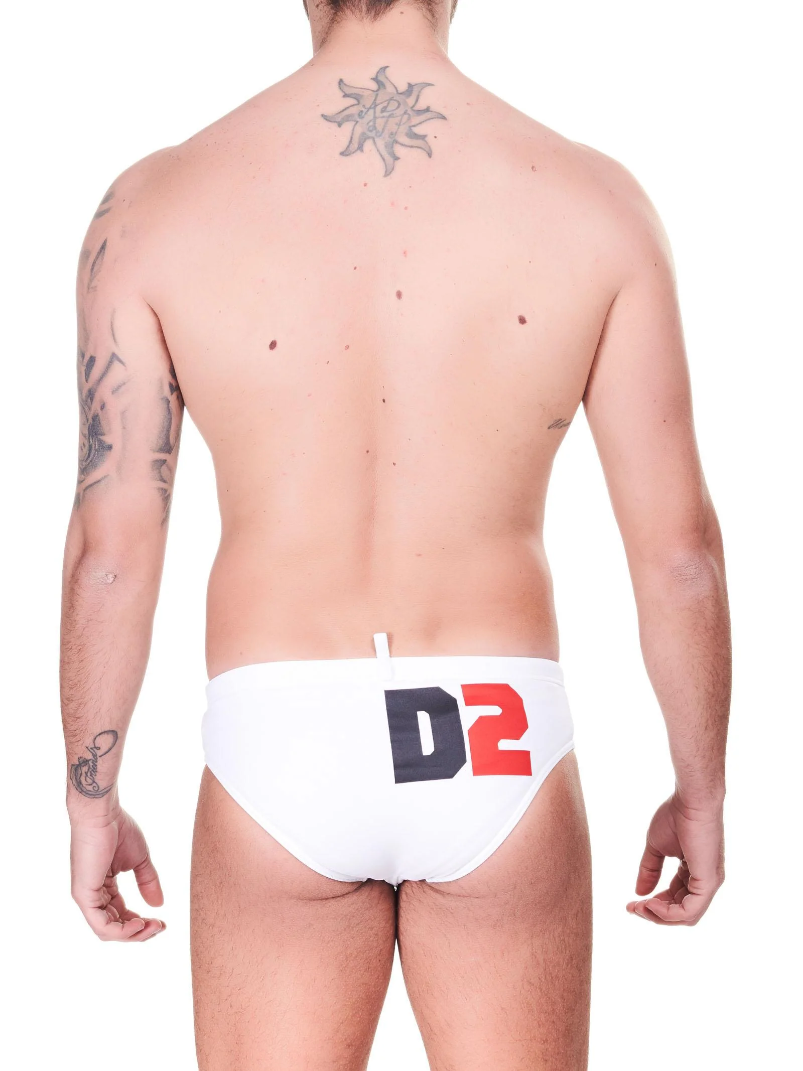 Costume slip bianco con logo - Image 3