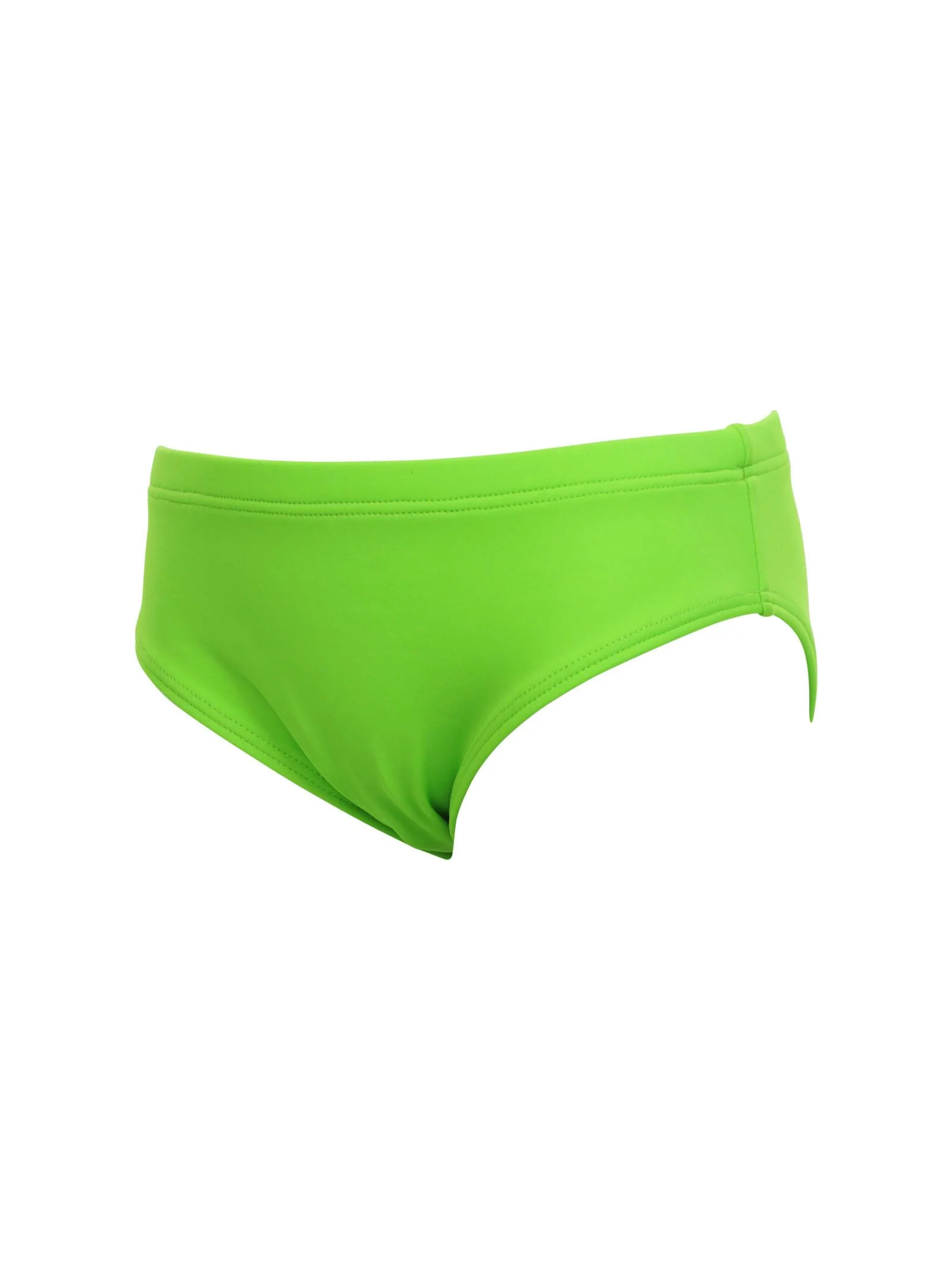 Costume slip verde acido con scritta blu sul retro - Image 2