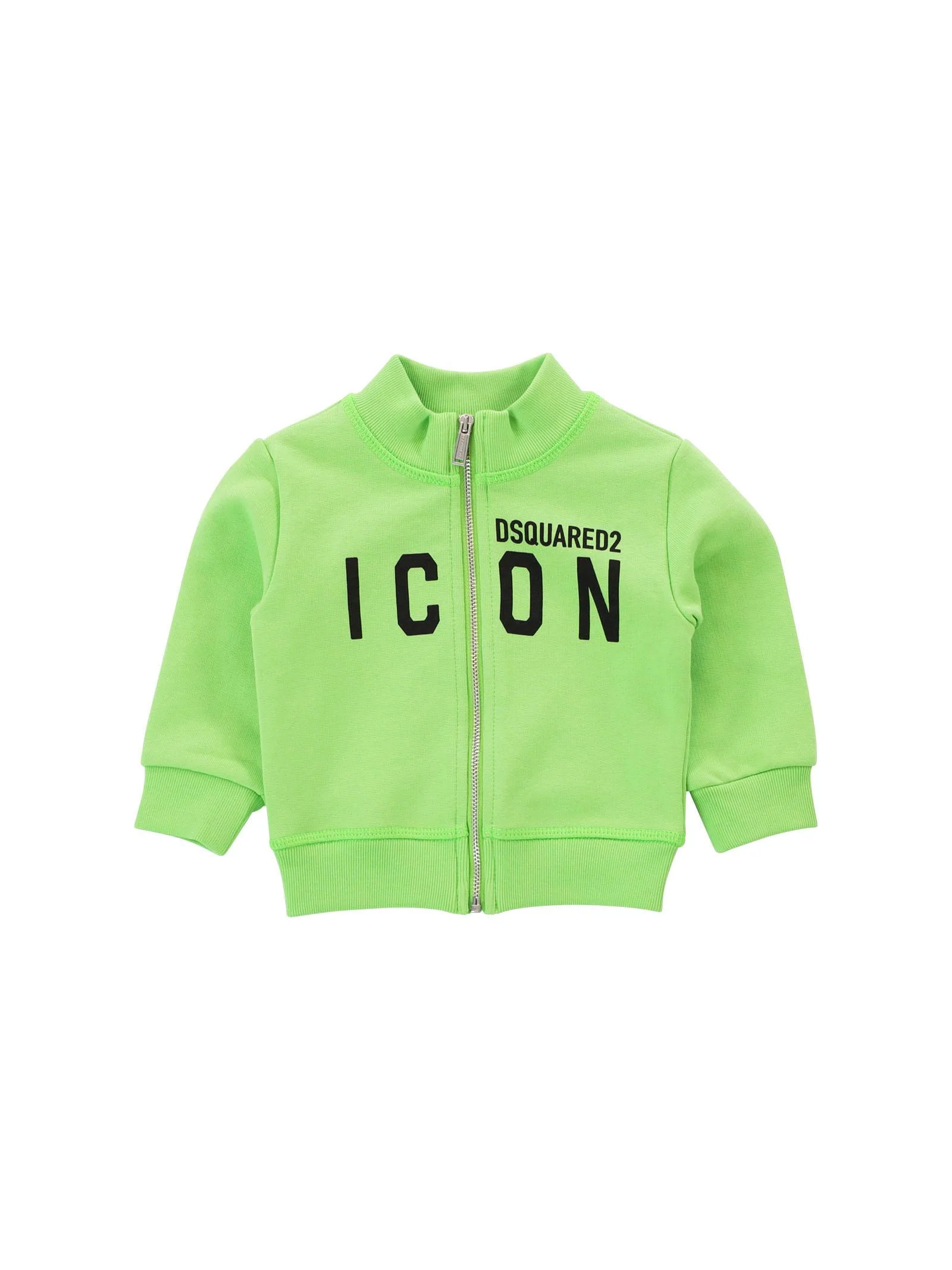 Felpa verde fluo full zip