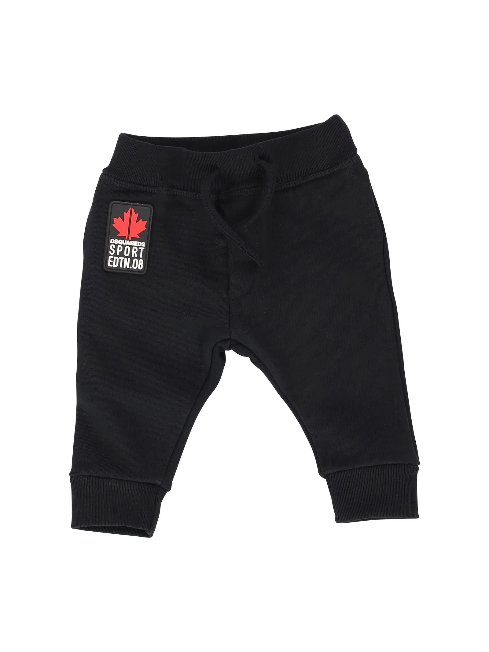 Pantalone tuta nero con patch