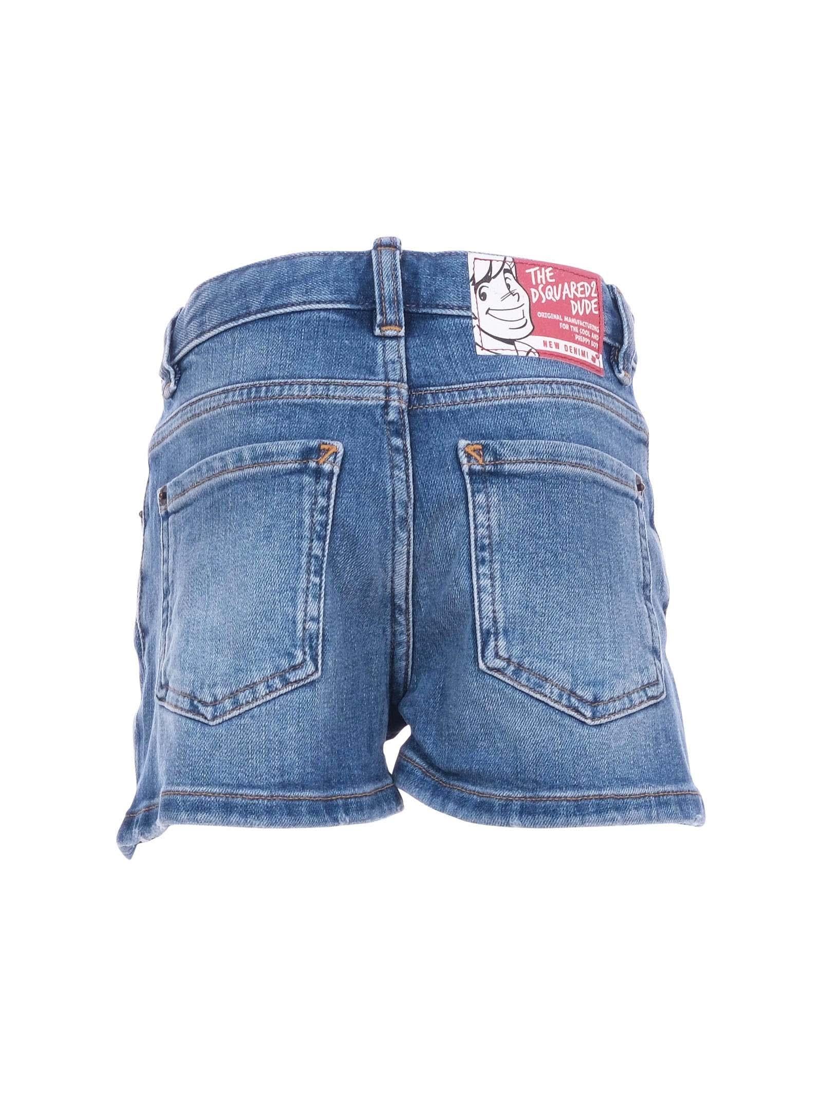 Shorts in jeans Dsquared blu - Image 3