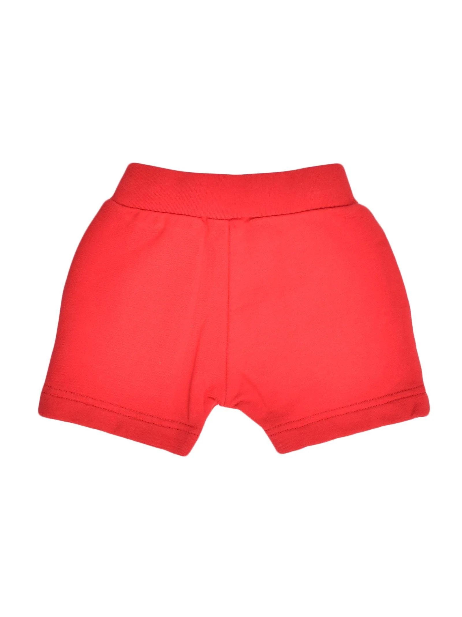 Shorts rosso giallo con stampa - Image 2