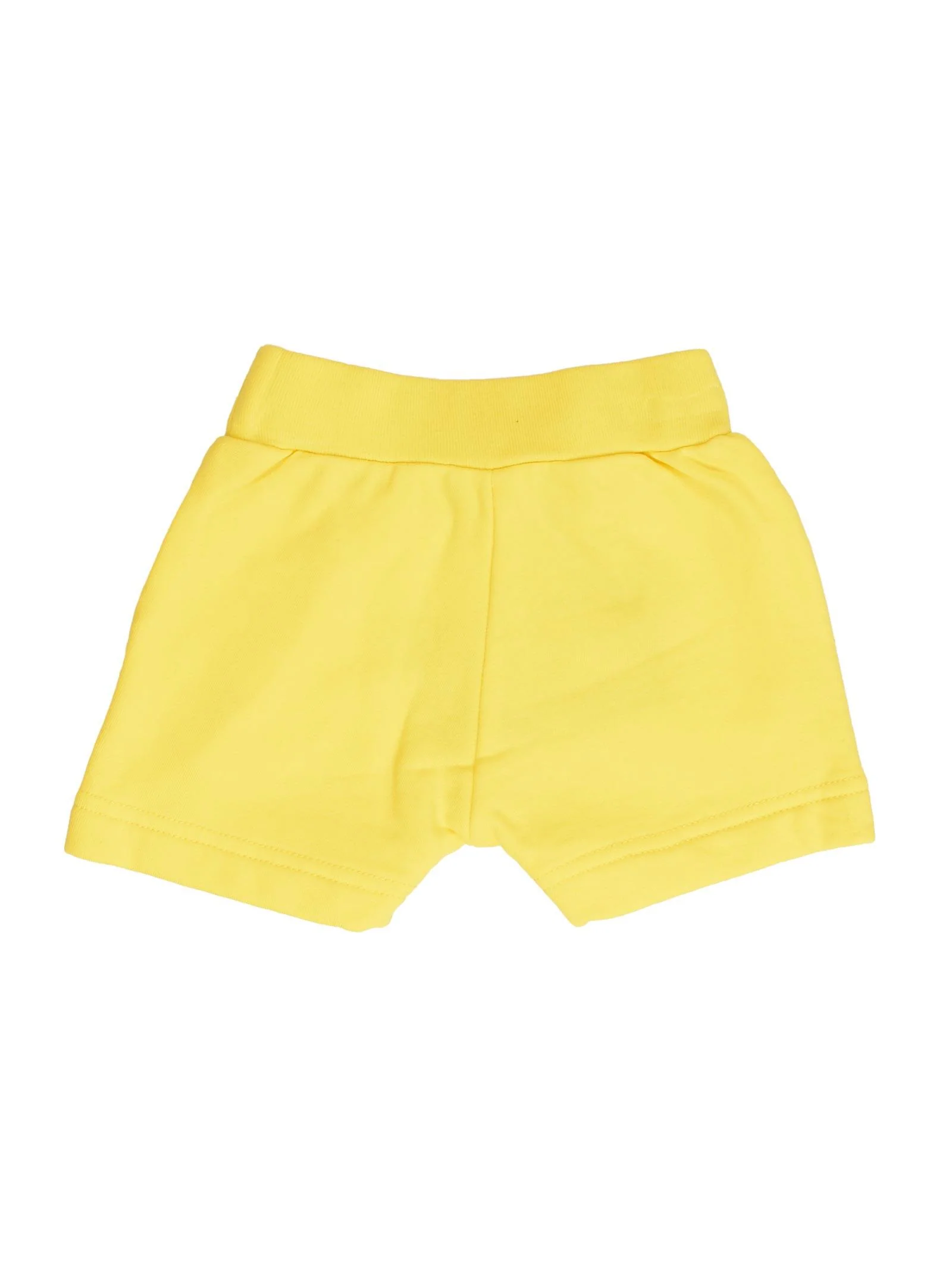 Shorts tuta giallo con stampa - Image 2