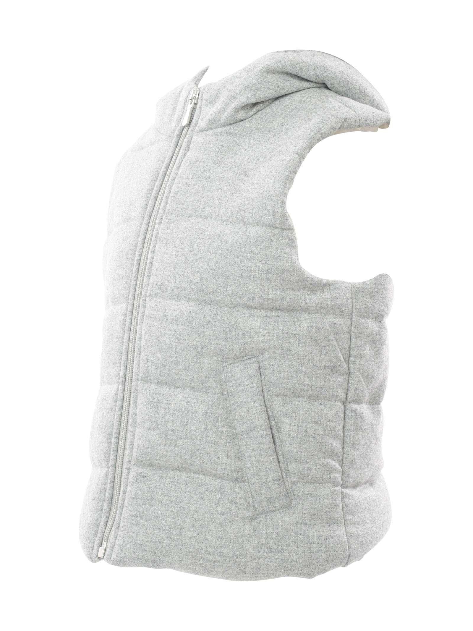 Gilet trapuntato grigio chiaro - Image 2