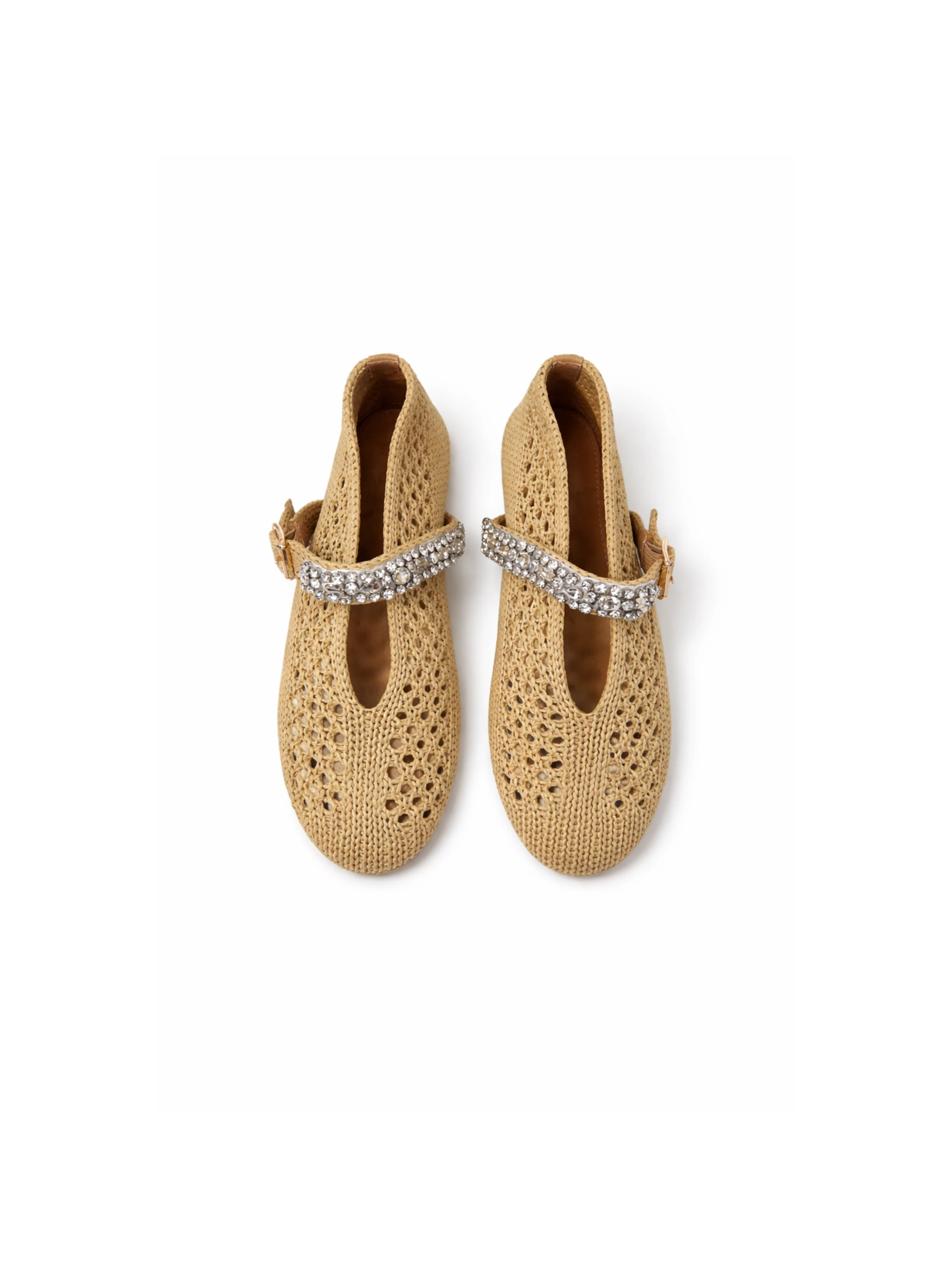 Espradillas Pho Firenze beige con cinturino gioiello - Image 2
