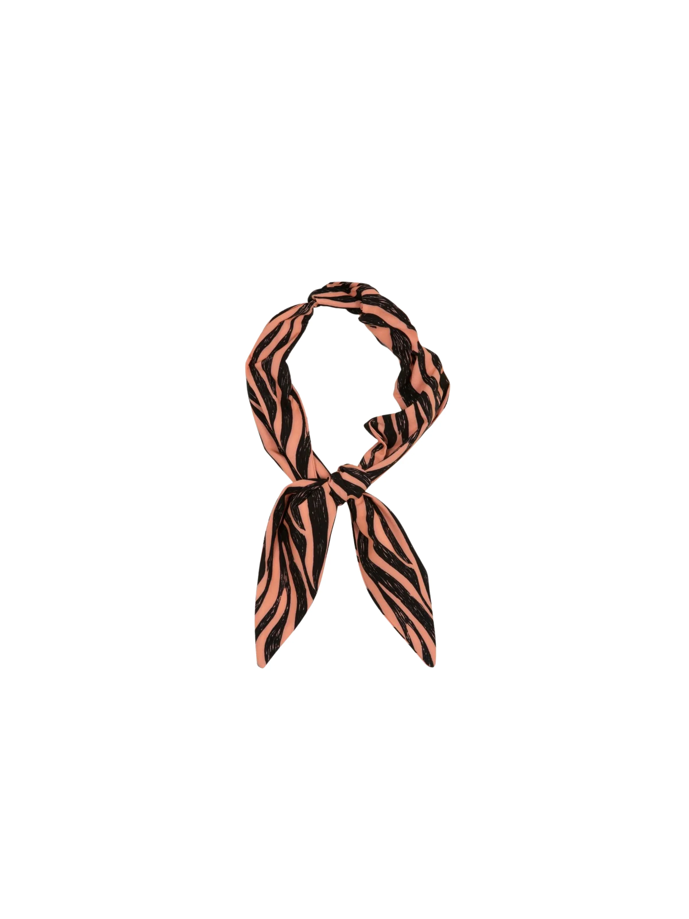 Fascia per capelli Fk arancione e nero fantasia animalier