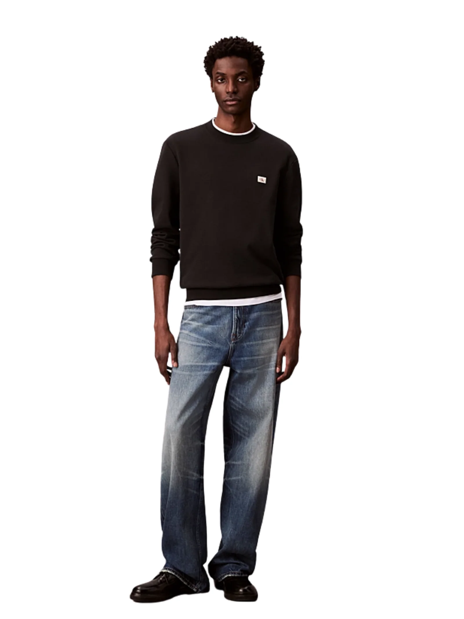 Felpa Calvin Klein nera con logo CK - Image 3