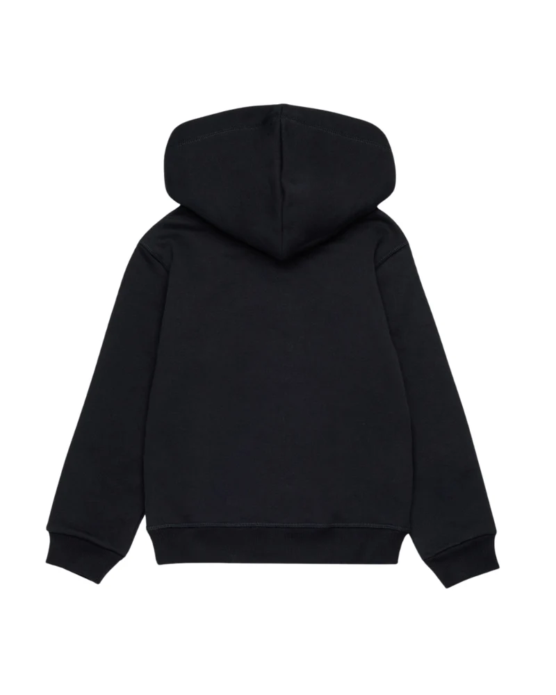 Felpa con cappuccio Dsquared nera con logo e scritte bianche - Image 2