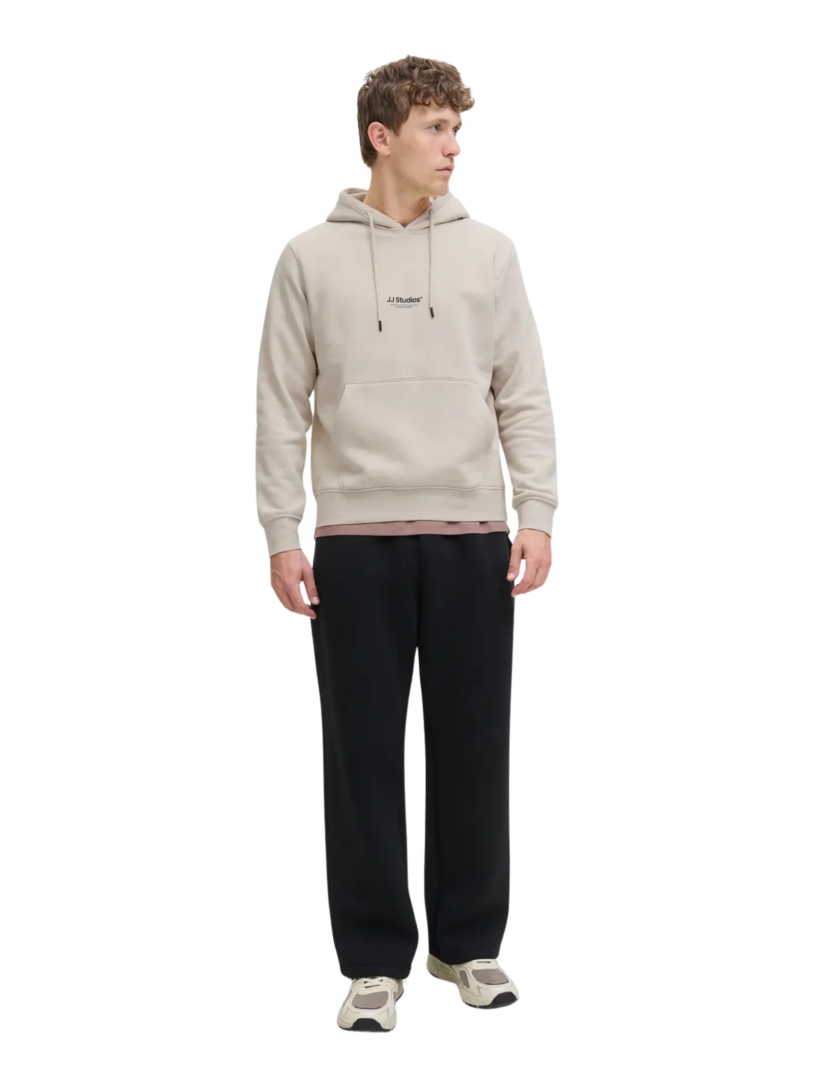 Felpa con cappuccio Jack & Jones panna - Image 2