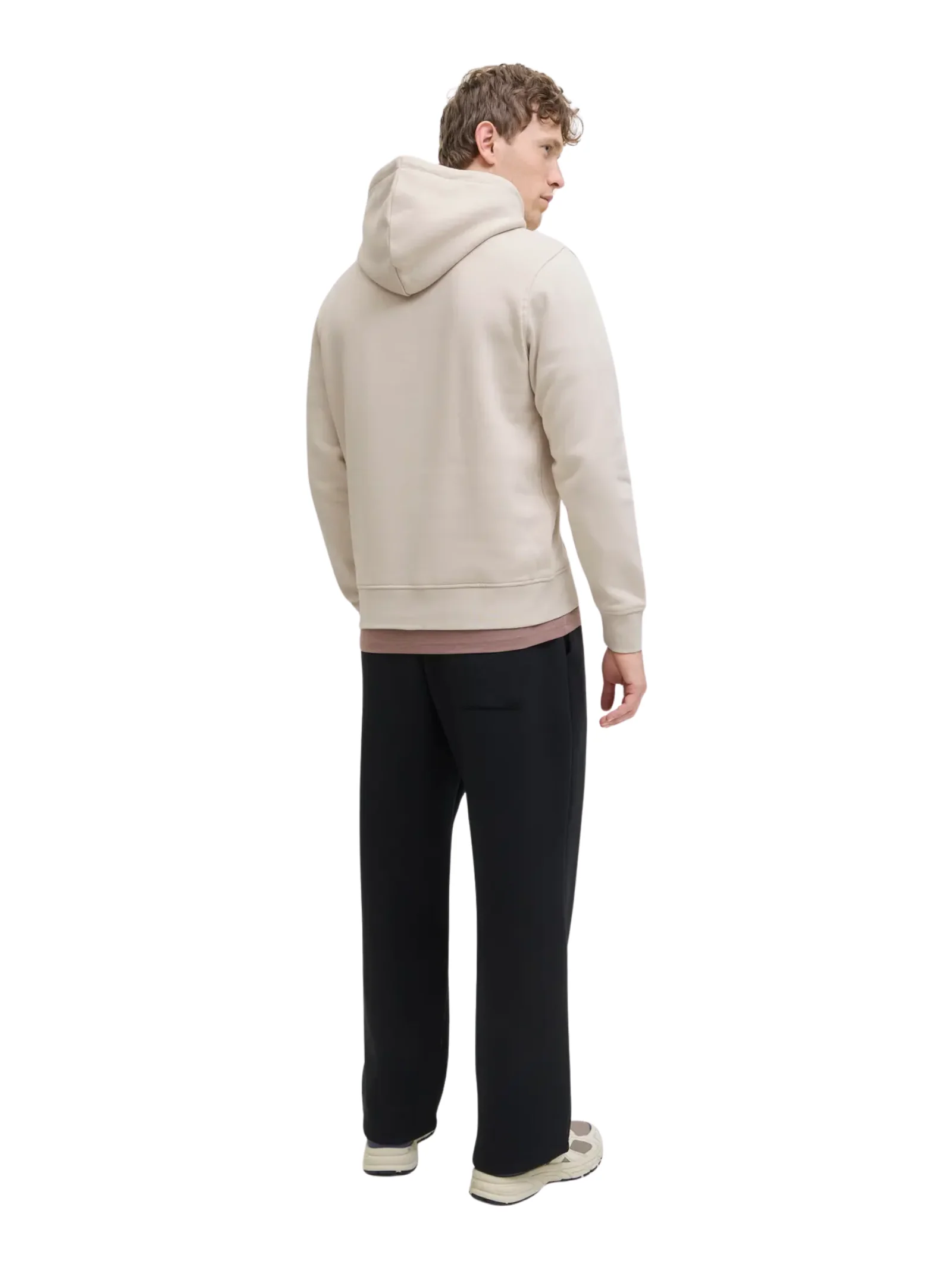 Felpa con cappuccio Jack & Jones panna - Image 3