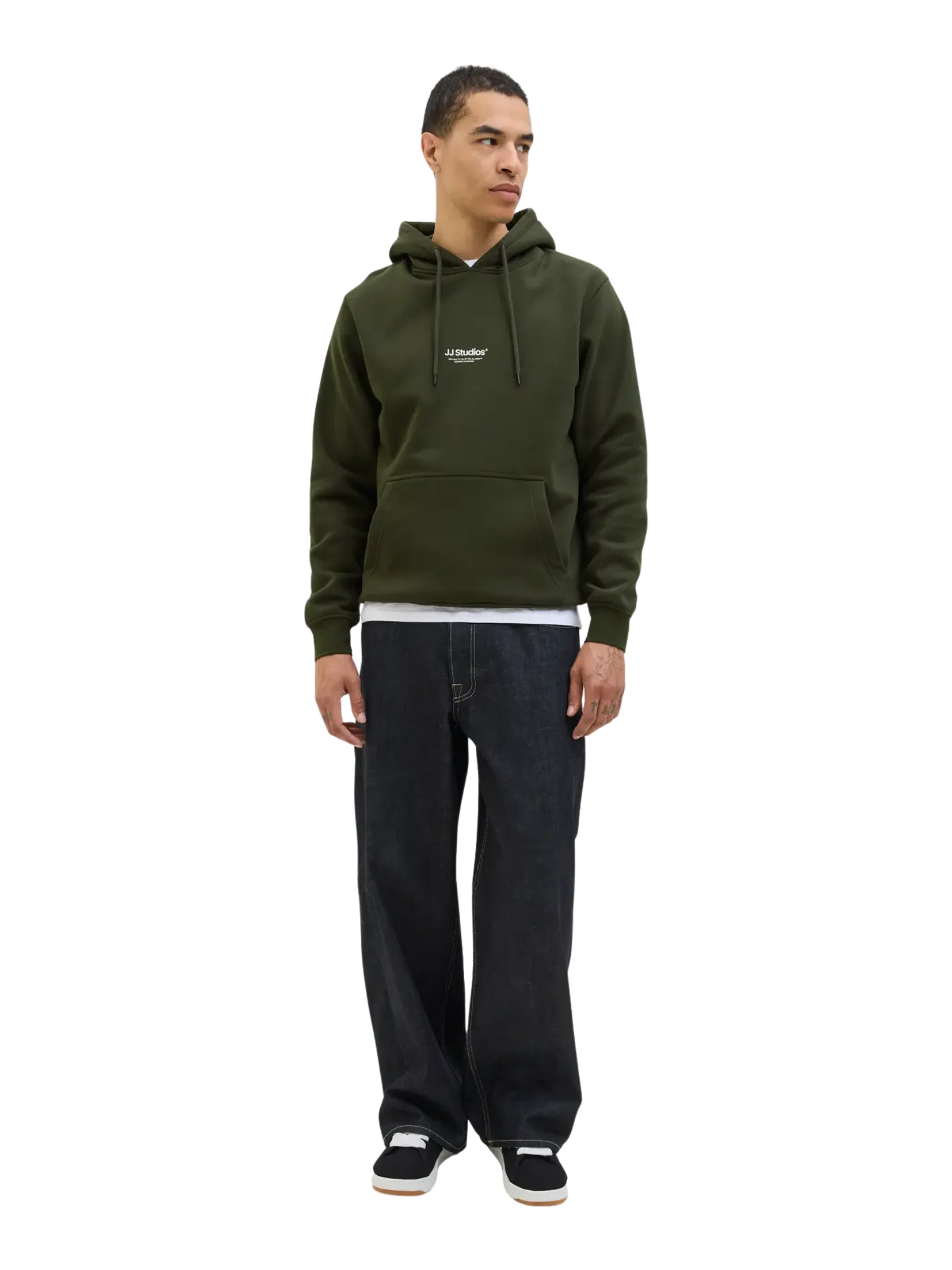 Felpa con cappuccio Jack & Jones verde - Image 2