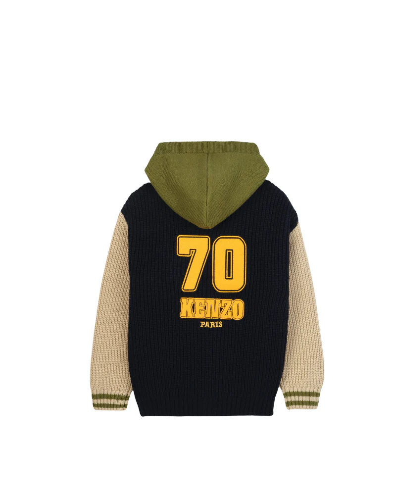 Felpa con cappuccio Kenzo multicolor con maxi stampa "70 Kenzo Paris" - Image 2