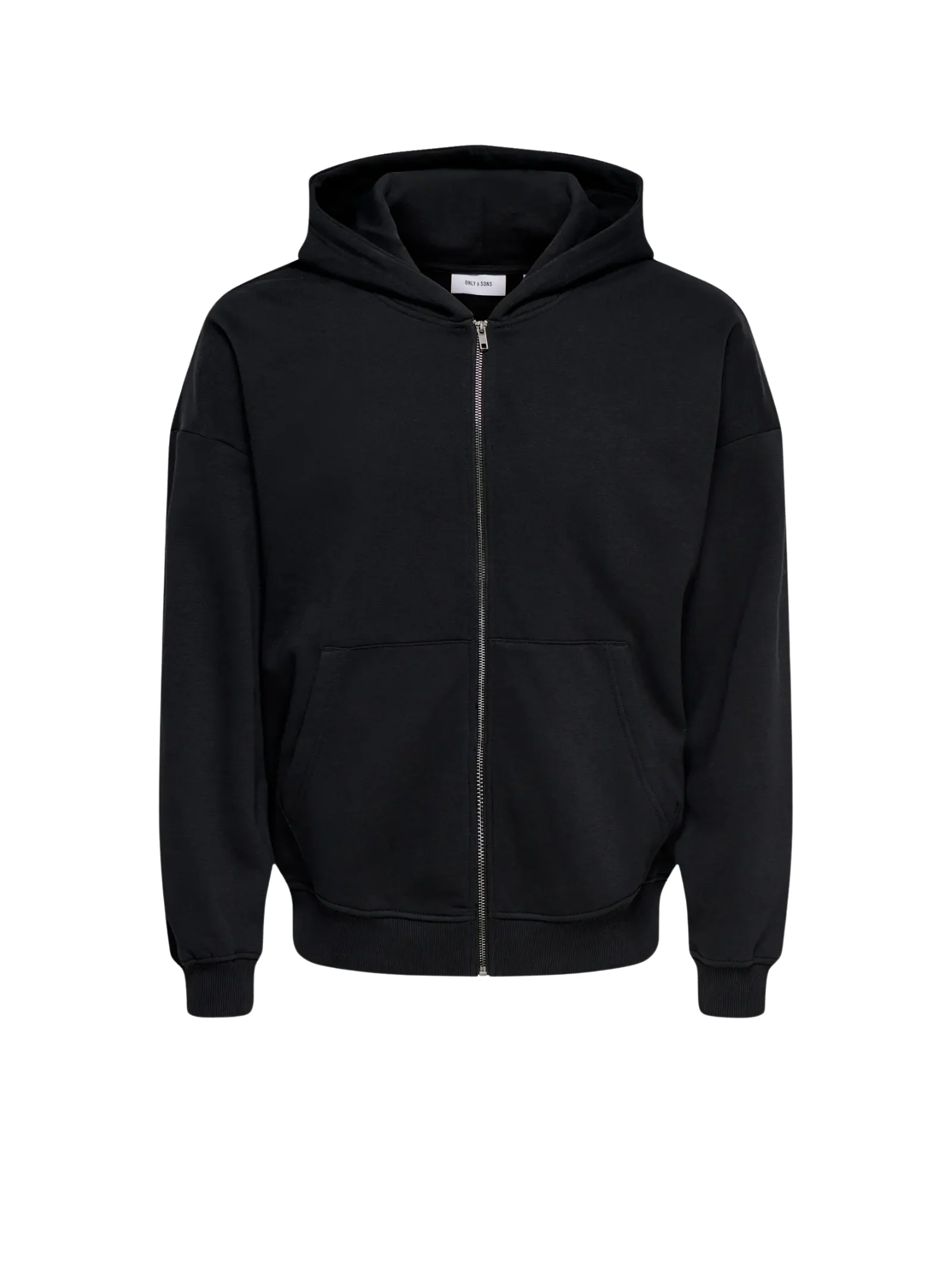 Felpa con zip "turner" Only & Sons nera