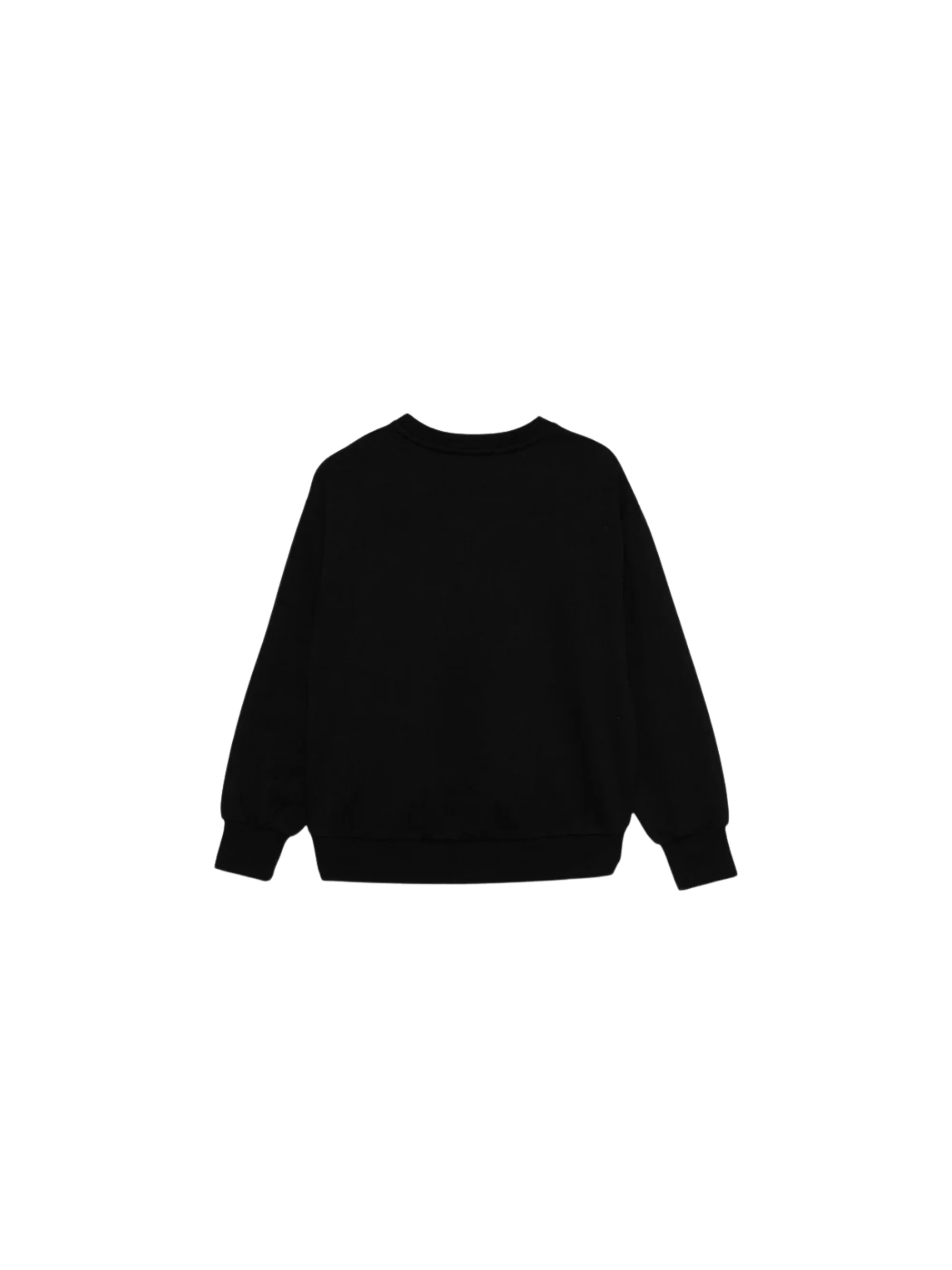 Felpa Elisabetta Franchi nera con logo tono su tono - Image 2