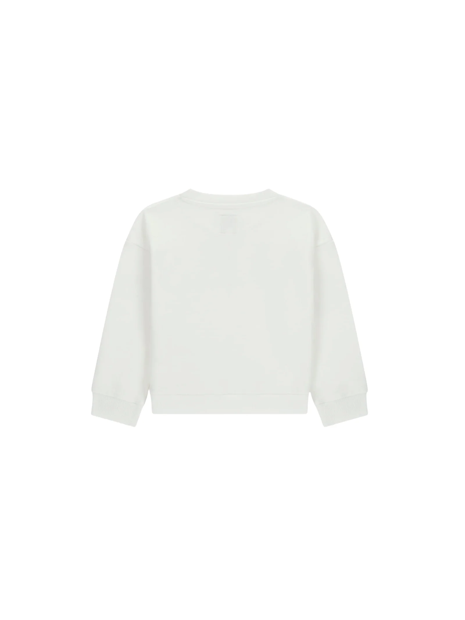 Felpa Guess bianca con logo argentato - Image 2