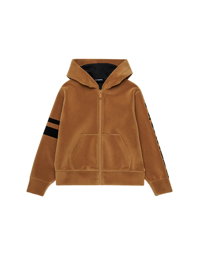 Felpa in neoprene Dsquared cammello