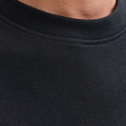Felpa Jack & Jones nera con logo lettering sul petto - Image 4