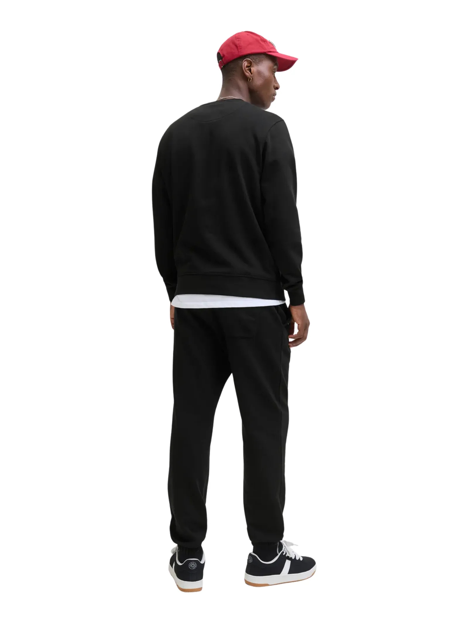 Felpa Jack & Jones nera con stampa a contrasto - Image 3