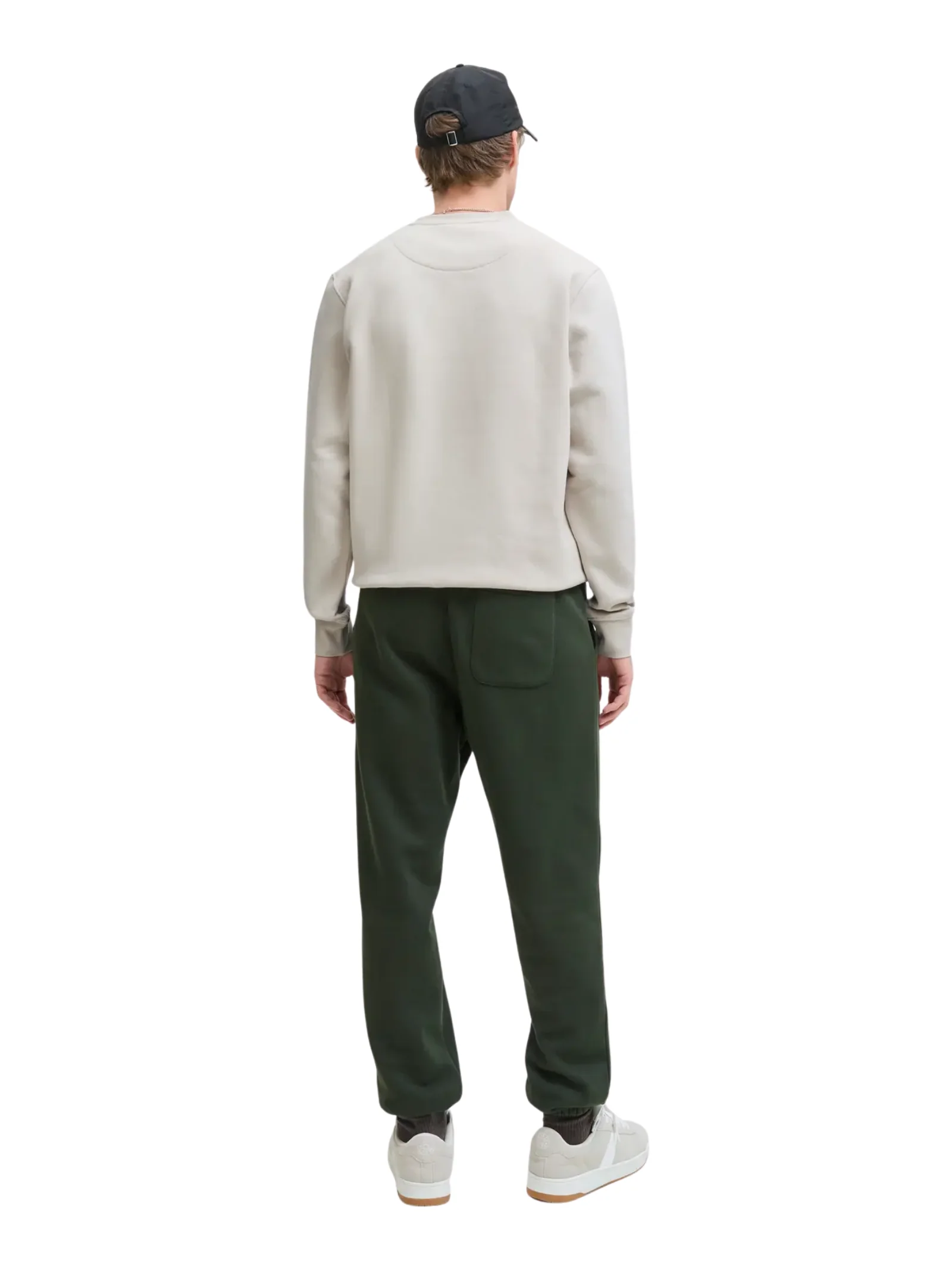 Felpa Jack & Jones panna con stampa a contrasto - Image 3