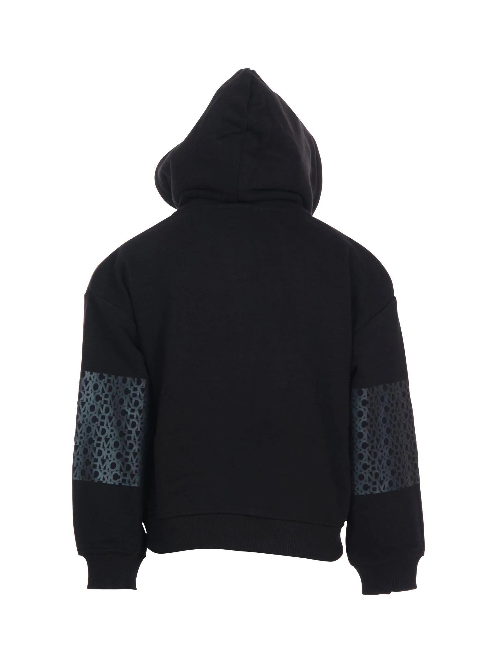 Felpa John Richmond nera con pattern logo ripetuto - Image 3