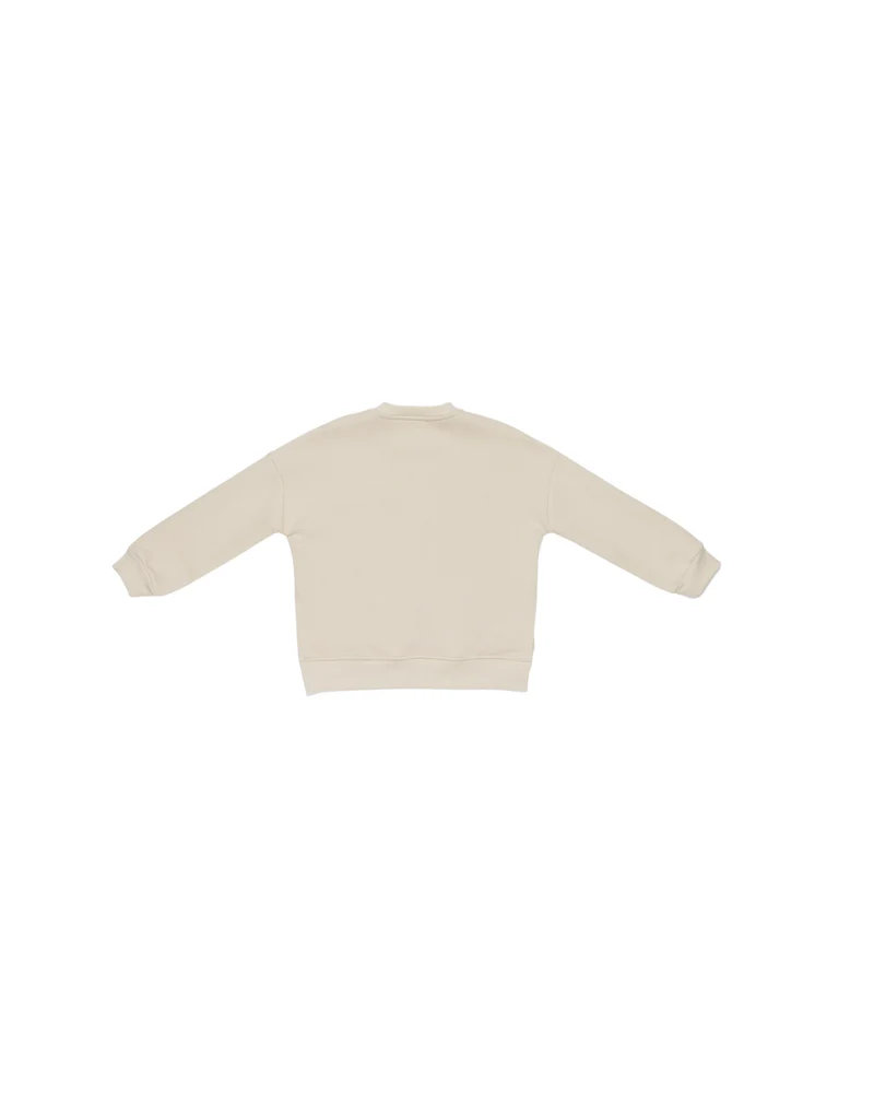 Felpa Lulù Miss Grant beige con taschino militare - Image 2