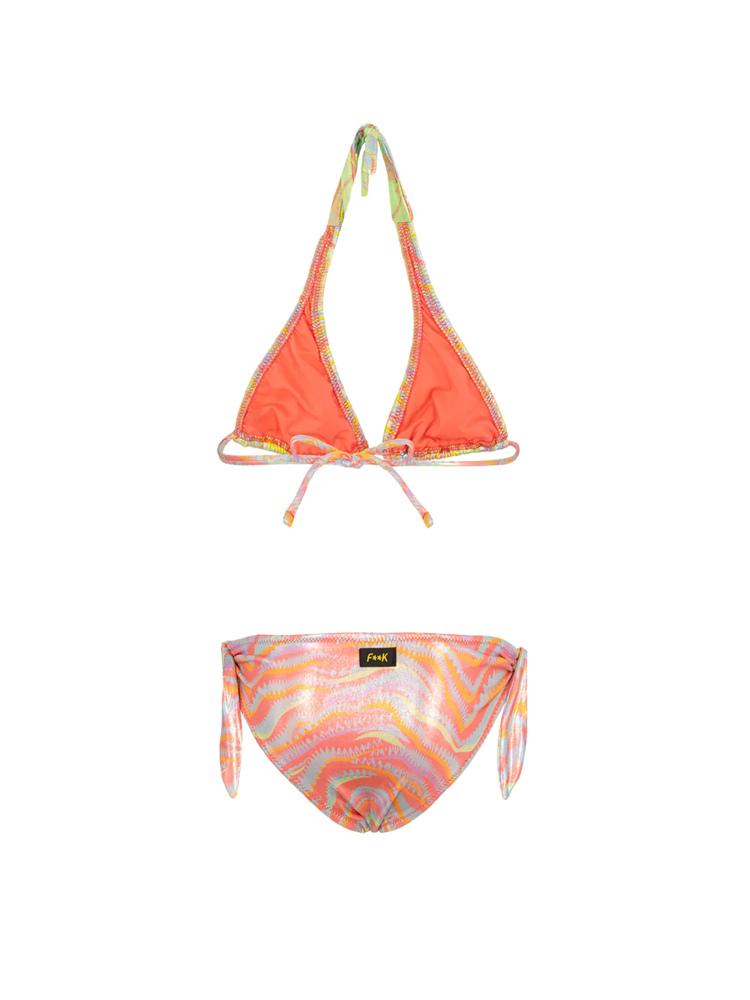 Bikini a due pezzi Fk multicolor laminato