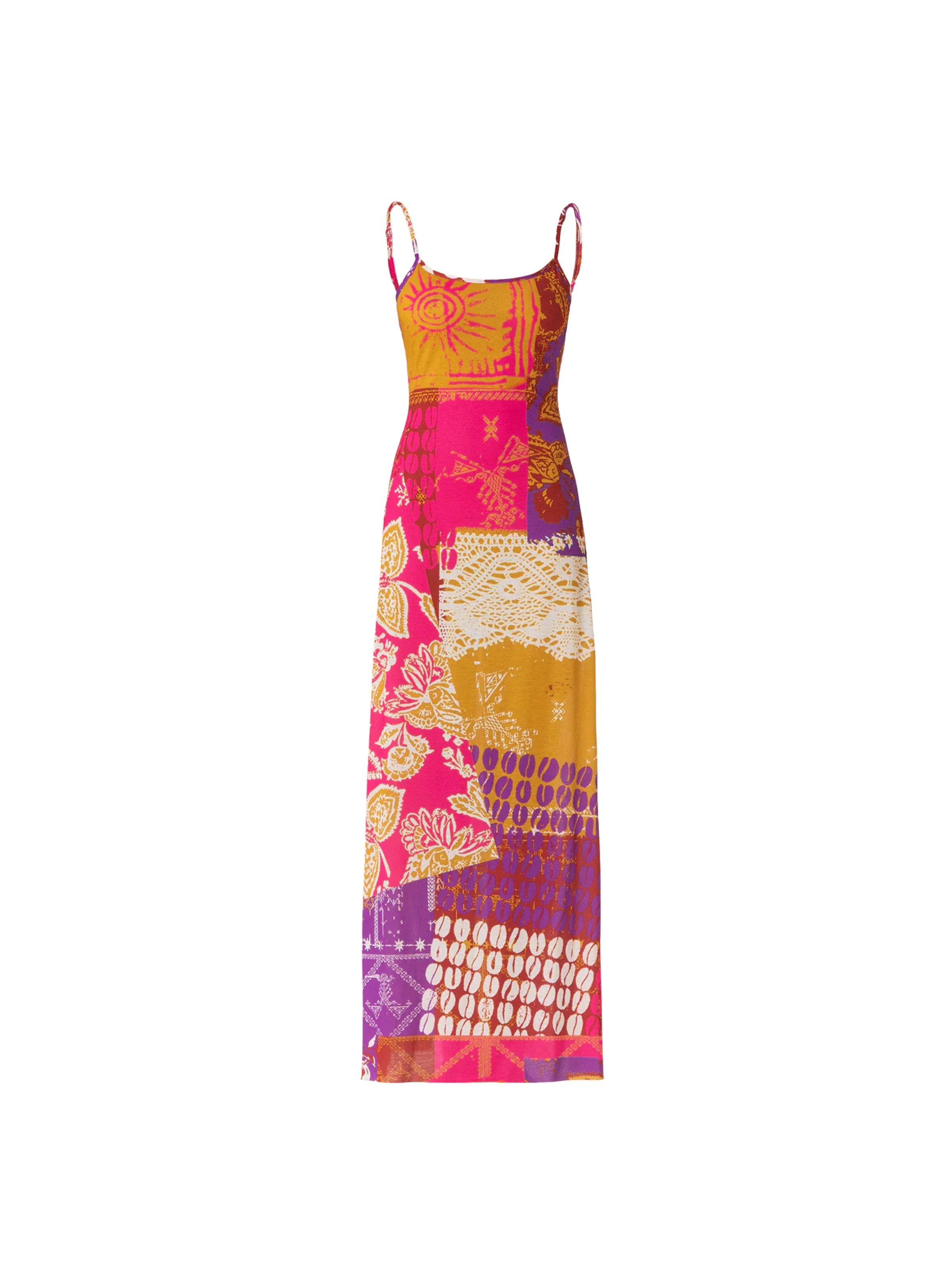 Abito lungo Fk multicolor - Image 3