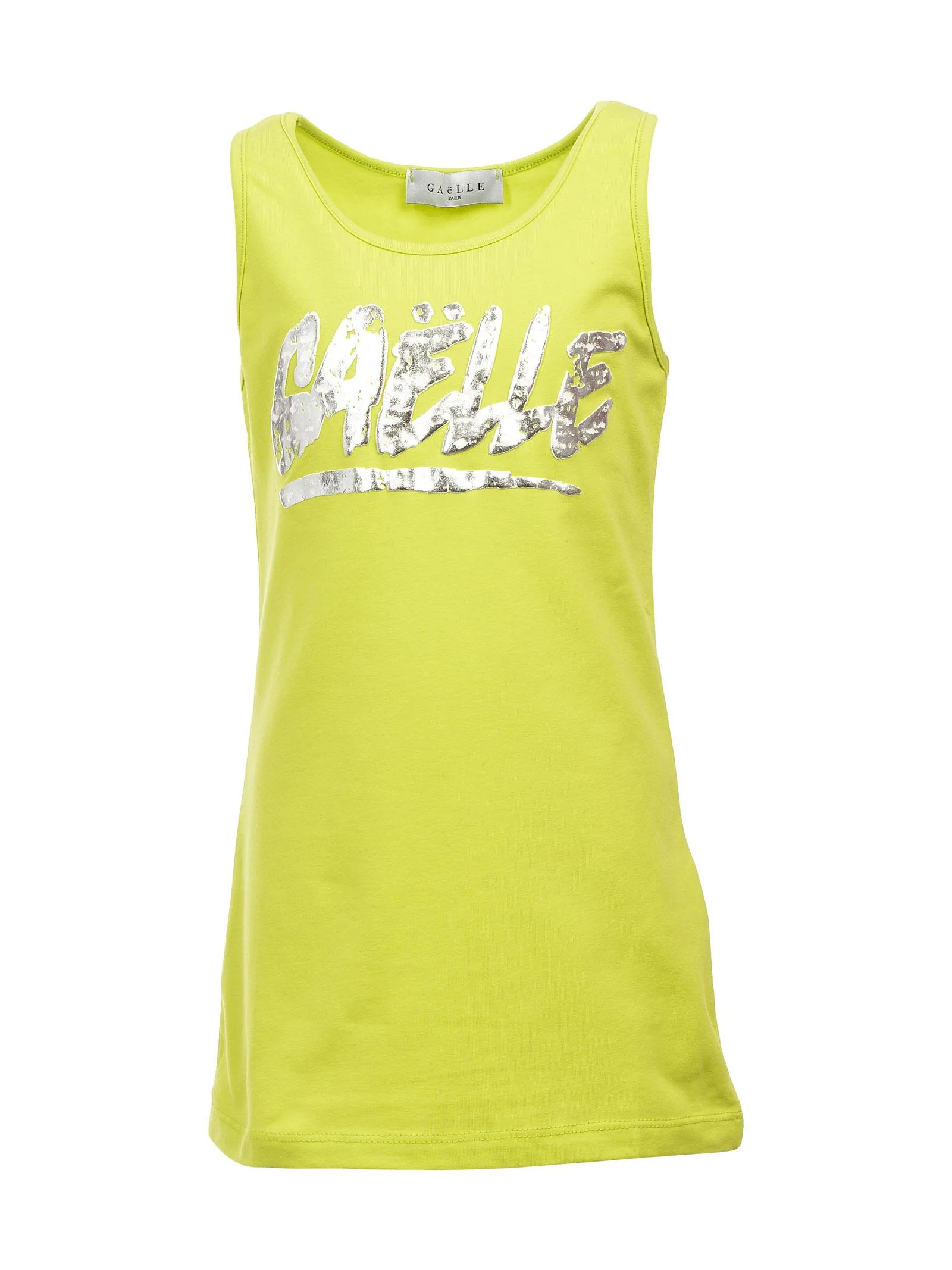Abito giallo lime giromanica