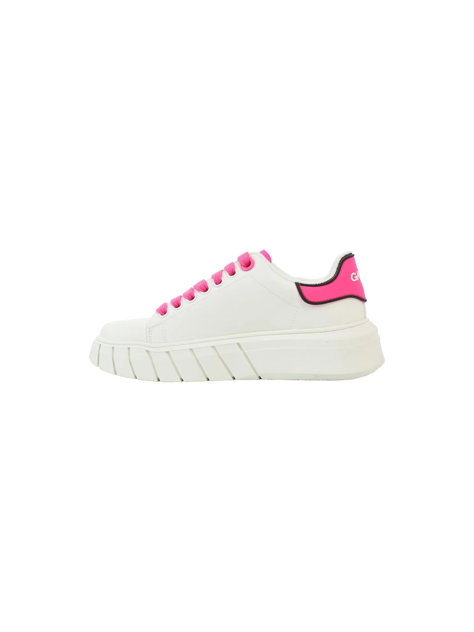 Sneakers addict bianca e fucsia fluo - Image 4