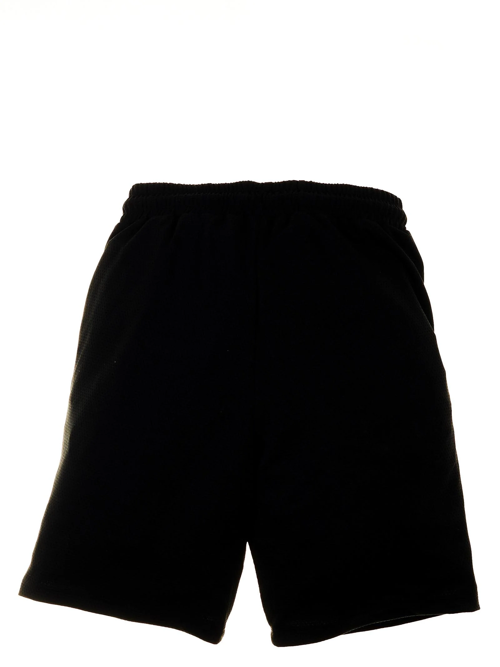Bermuda nero con logo in rilievo - Image 2