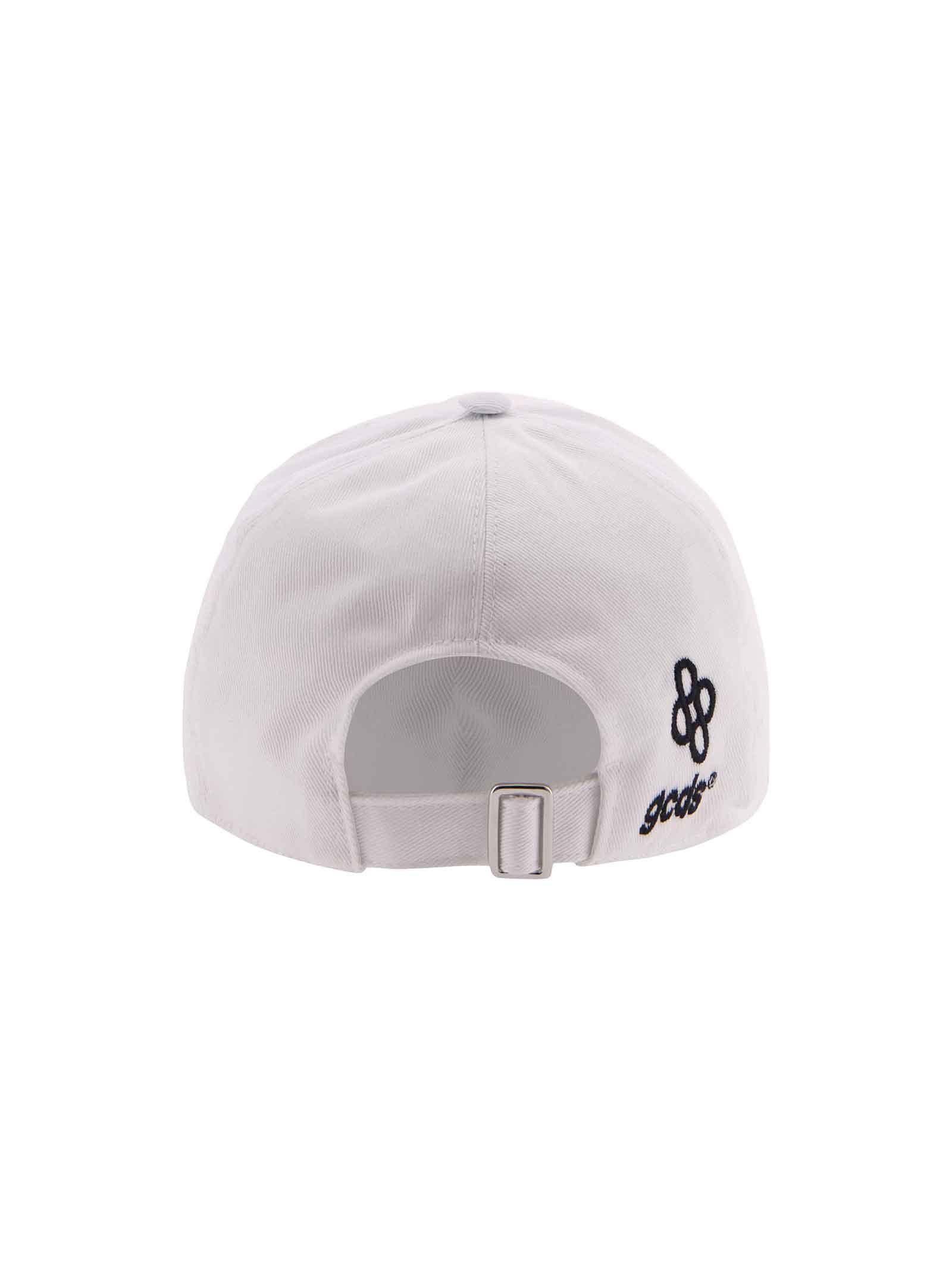 Cappello bianco con visiera - Image 2