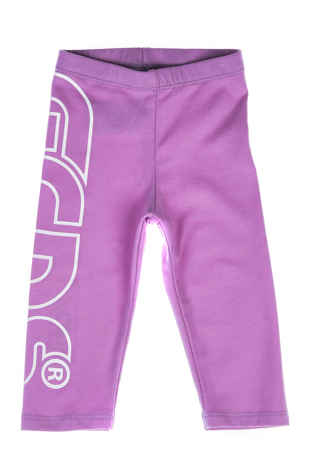 Leggings lilla con maxi logo