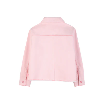 Giacca Billie Blush rosa con tasconi in paillettes - Image 2