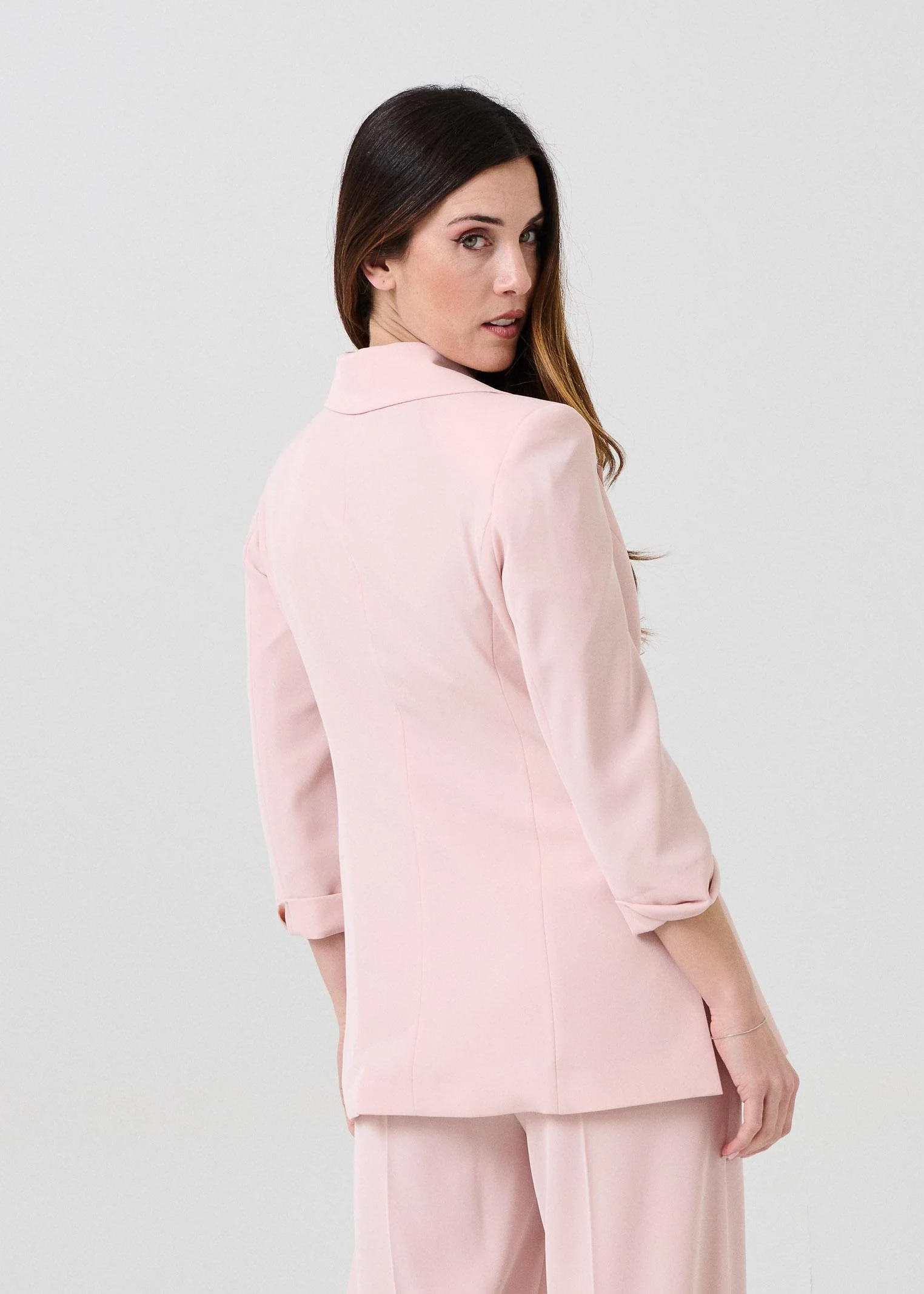 Giacca doppiopetto "Kadì Spacchi" Armoire rosa - Image 3