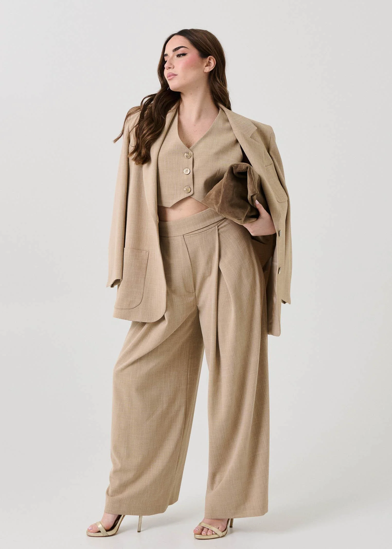 Giacca monopetto "Seul" Bohemian Vì beige - Image 5
