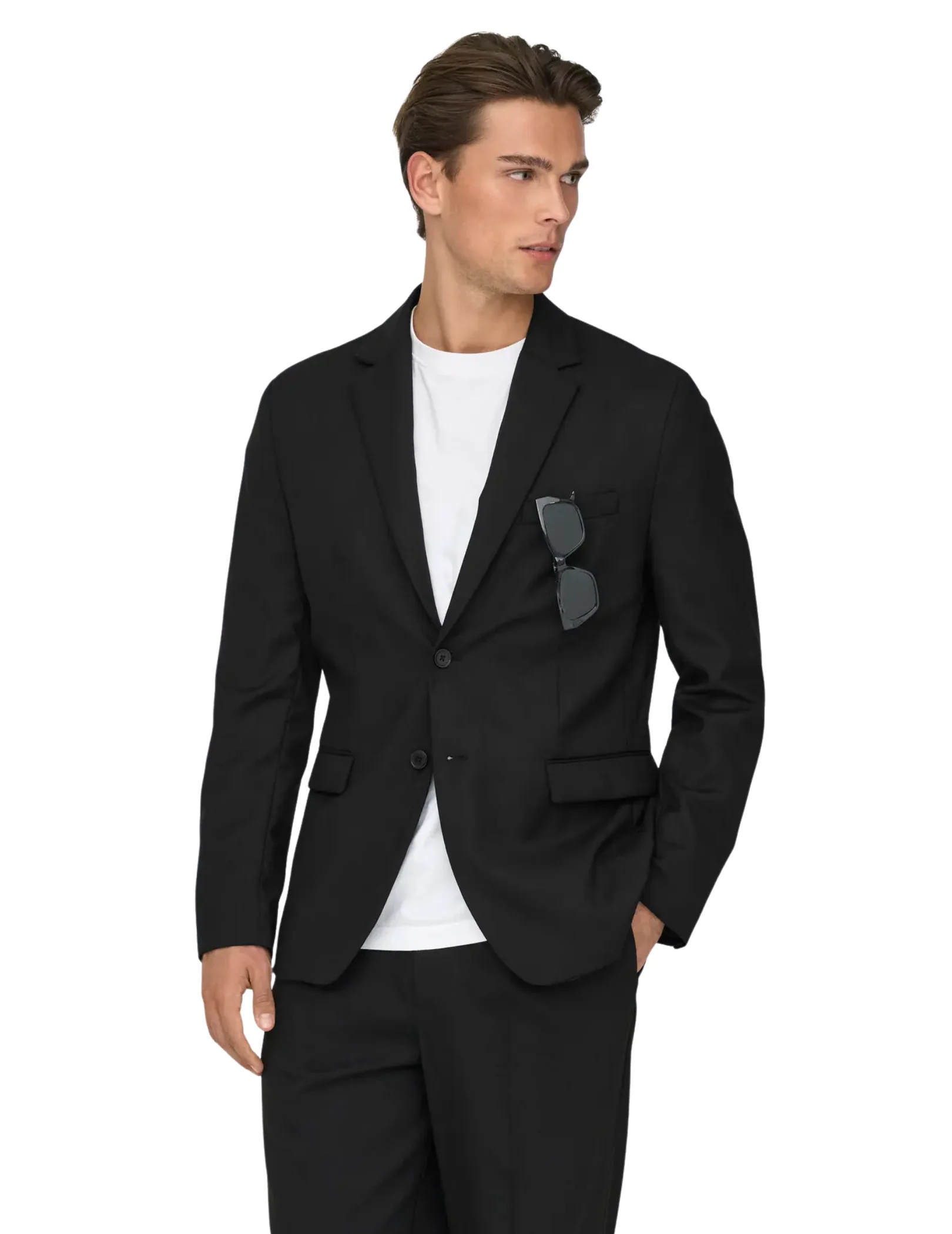 Giacca Only & Sons nera con taschino - Image 3