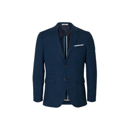 Giacca Selected blu navy con taschino sul petto