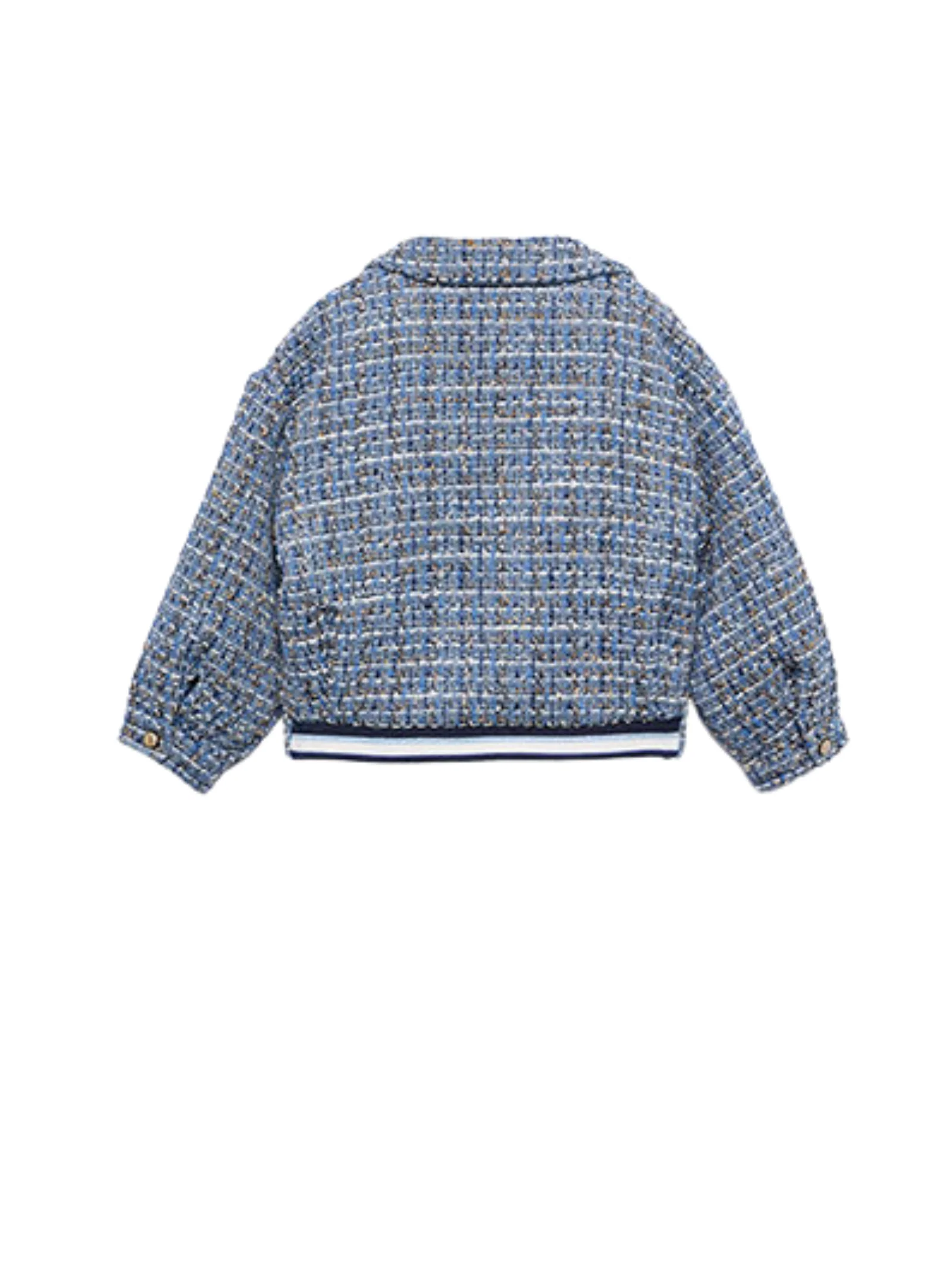 Giacca tweed doppio petto Abel & Lula azzurra - Image 2